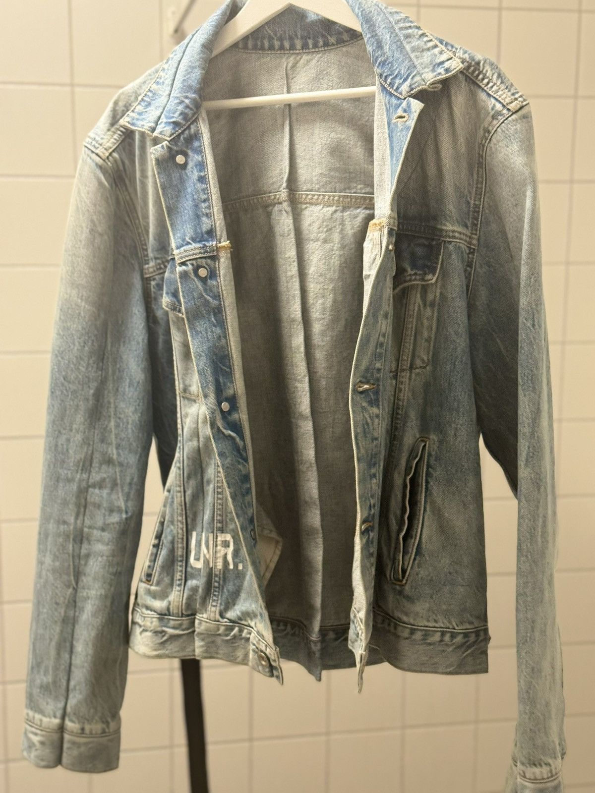 Ben Taverniti Unravel Project Assymetric Denim Jacket Size US XL / EU 56 / 4 - 20 Thumbnail