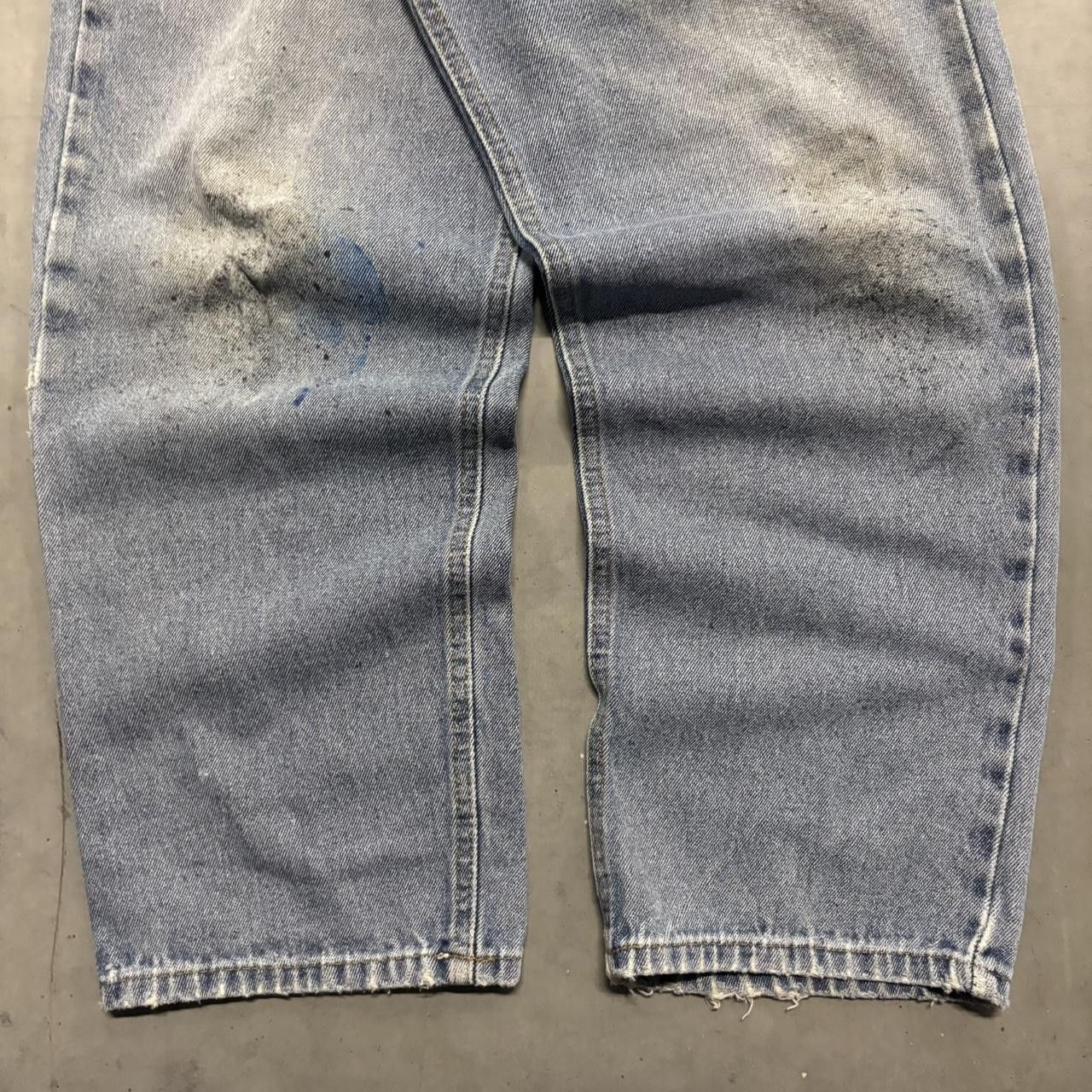 Vintage Crazy Vintage Y2K/2000s Baggy Skater Medium Blue Wash Denim Jeans! Size US 36 / EU 52 - 5 Thumbnail