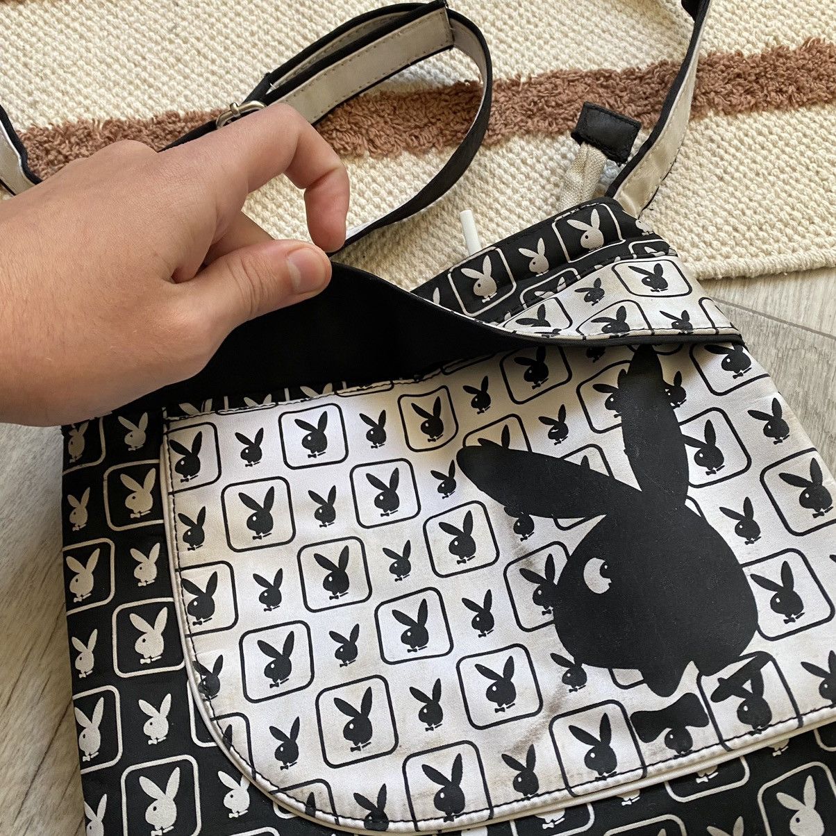 Playboy VINTAGE PLAYBOY MONOGRAM PRINT CROSSBODY BAG Size ONE SIZE - 3 Thumbnail