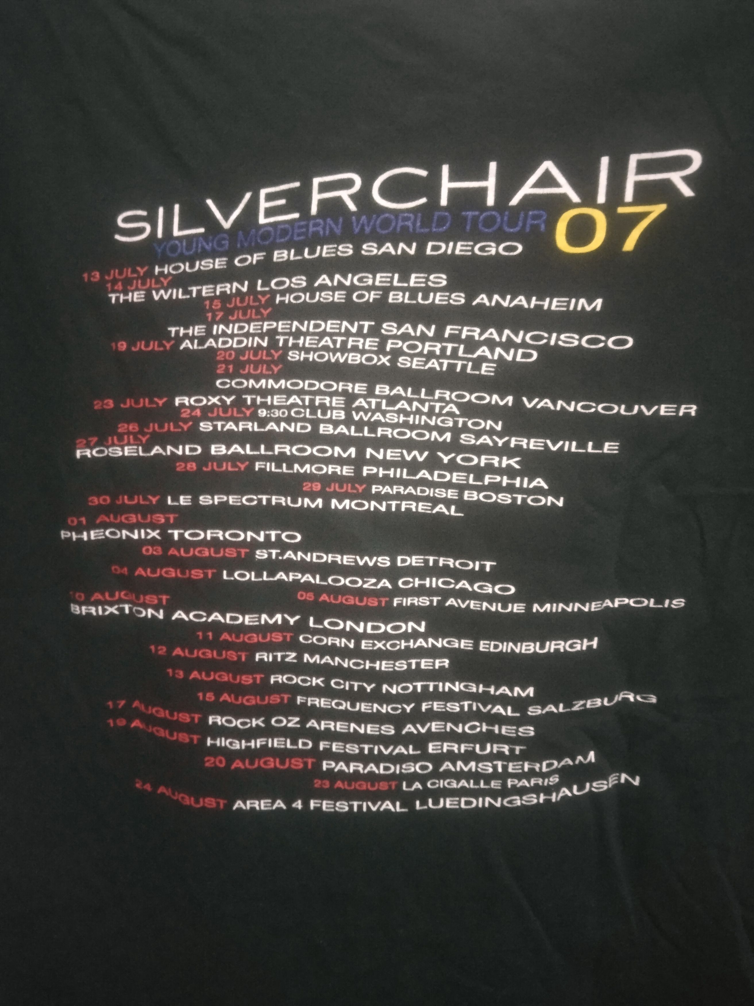 Band Tees Silverchair Young Modern world tour 2017 tee Size US M / EU 48-50 / 2 - 4 Thumbnail