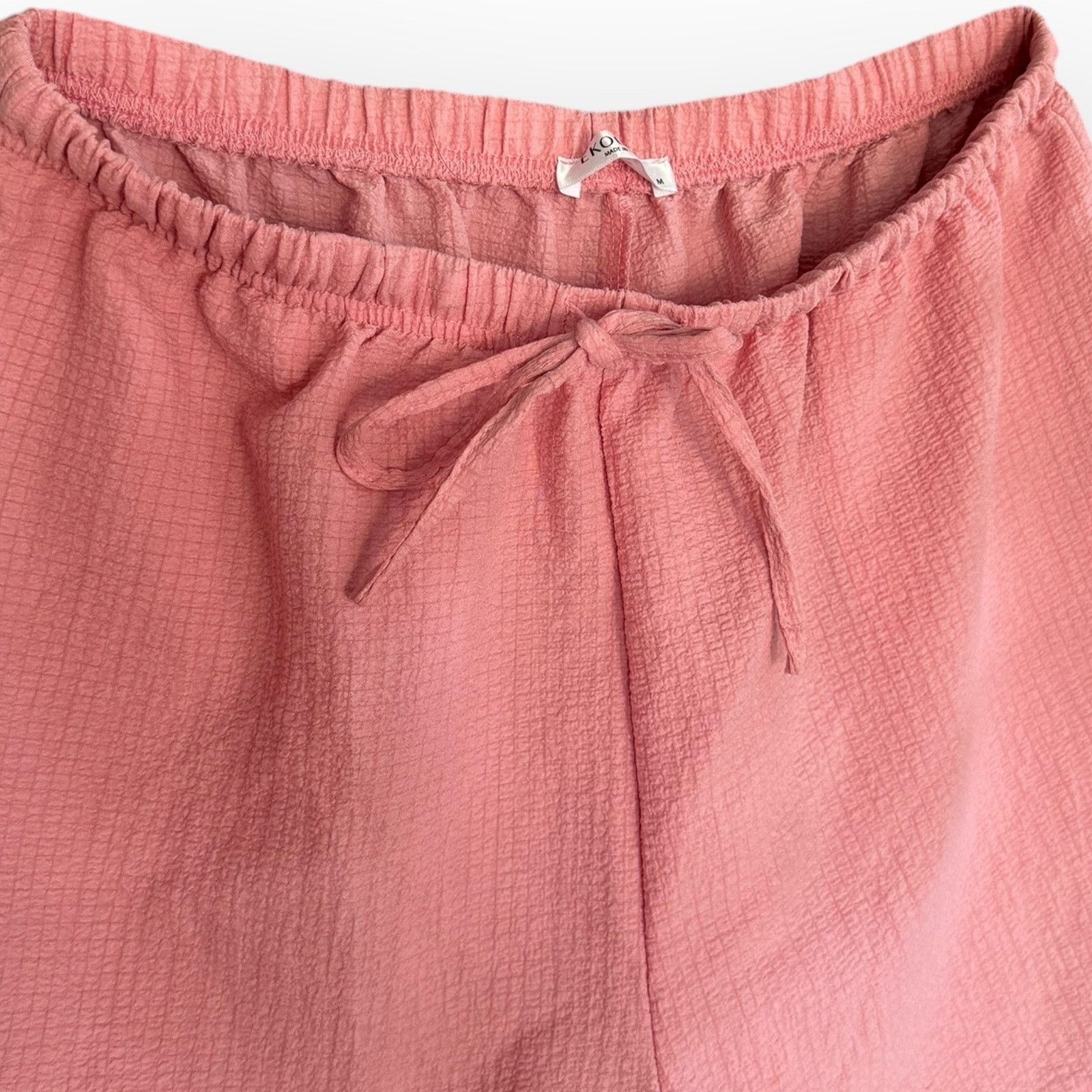 Other Womens Pajama Set M Button Down Long Sleeve Top Shorts NWOT Size M / US 6-8 / IT 42-44 - 5 Thumbnail