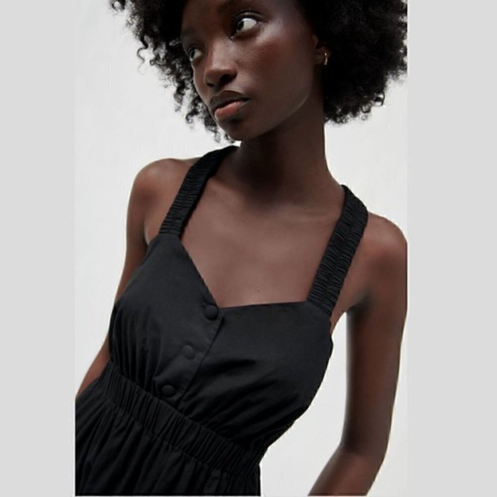 Zara ZARA Midi Dress with Cross Straps NWT Size M / US 6-8 / IT 42-44 - 5 Thumbnail