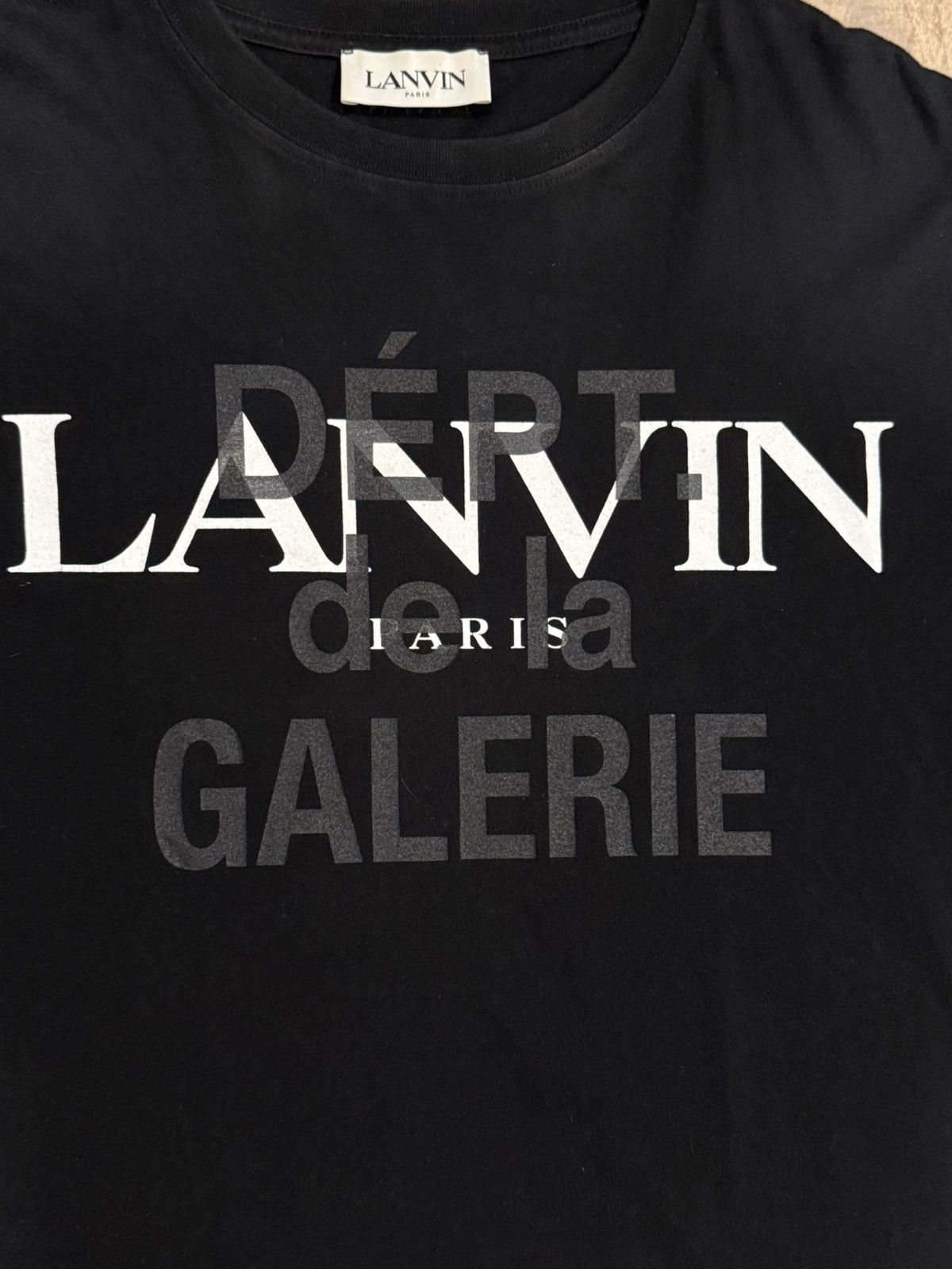 Gallery Dept. × Lanvin Gallery Dept x Lanvin French G Logo Black Tee Souvenir Paris Size US XL / EU 56 / 4 - 5 Thumbnail