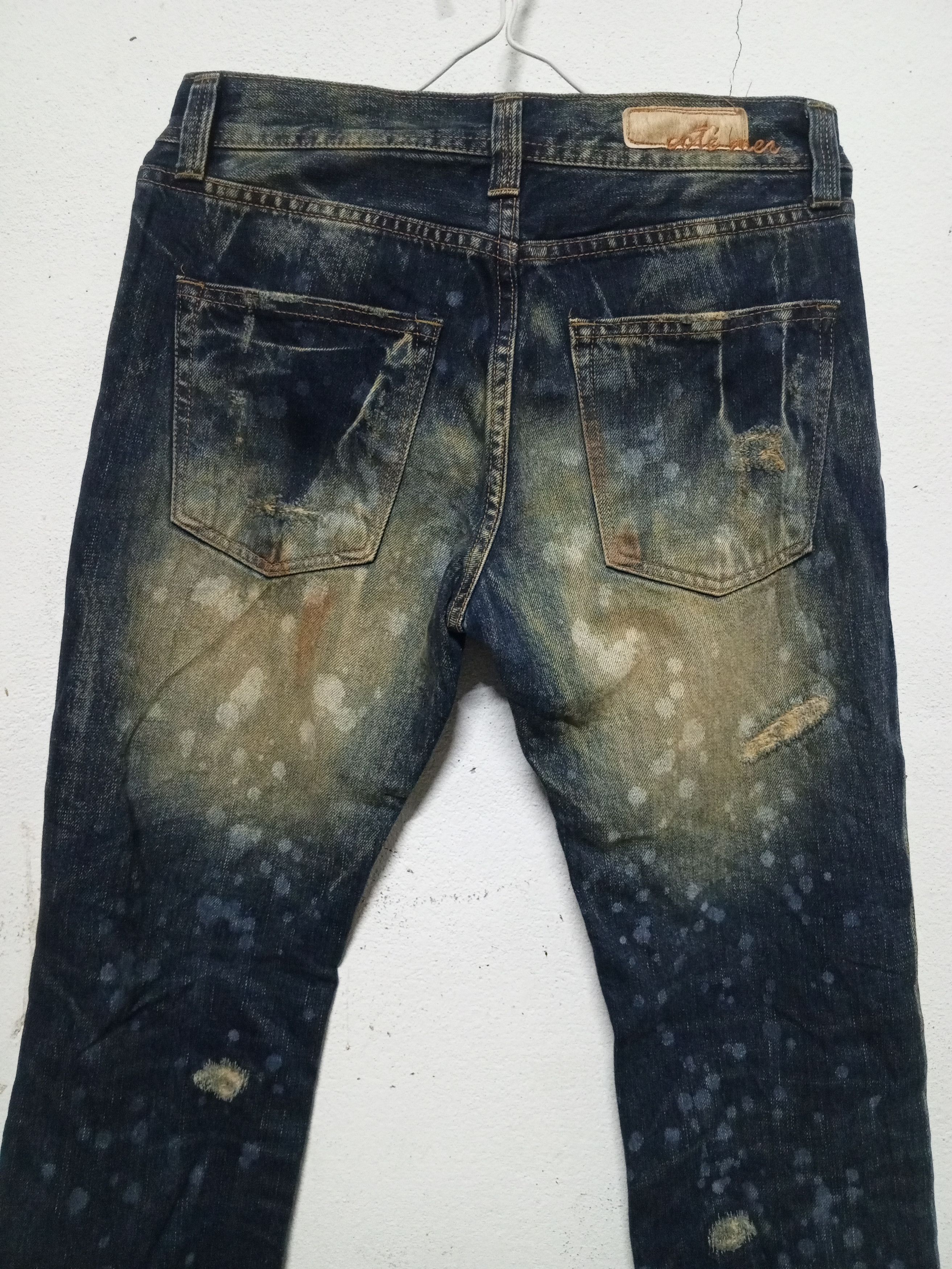 If Six Was Nine Painted Denim Slim Jeans Size US 30 / EU 46 - 5 Thumbnail