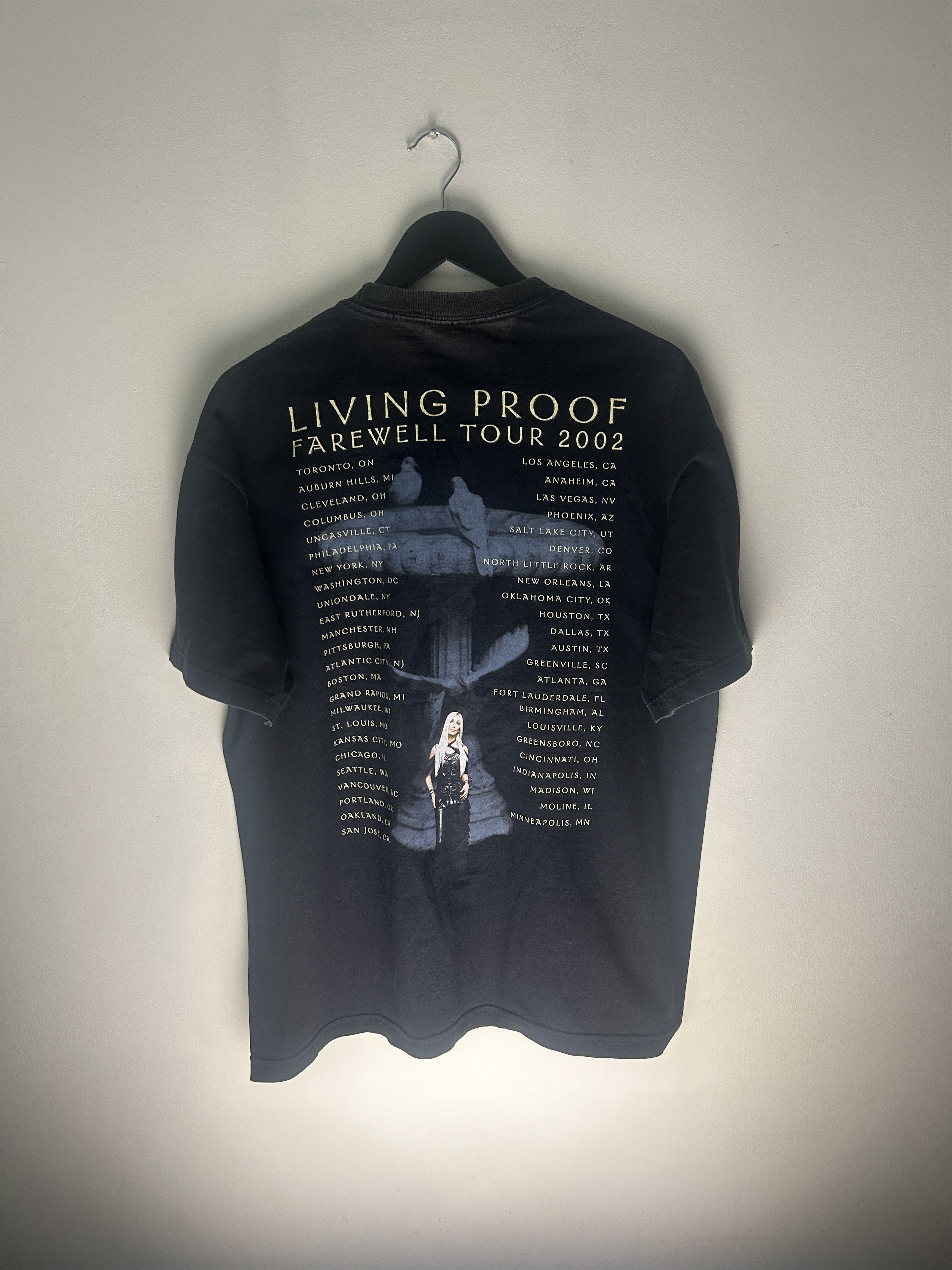 Band Tees Vintage Cher Living Proof 2002 Tour Band T-shirt Size US XL / EU 56 / 4 - 2 Thumbnail