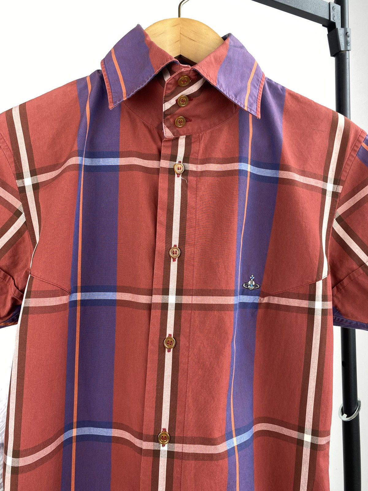 Vivienne Westwood Vivienne Westwood Man Plaid Slimfit Button Up Shirt Size US M / EU 48-50 / 2 - 2 Thumbnail