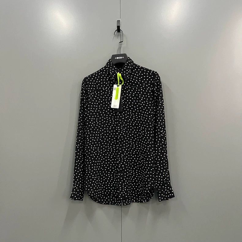 Saint Laurent Paris Saint Laurent Polka Dot Embroidered Shirt-2506 Size US M / EU 48-50 / 2 - 1 Thumbnail