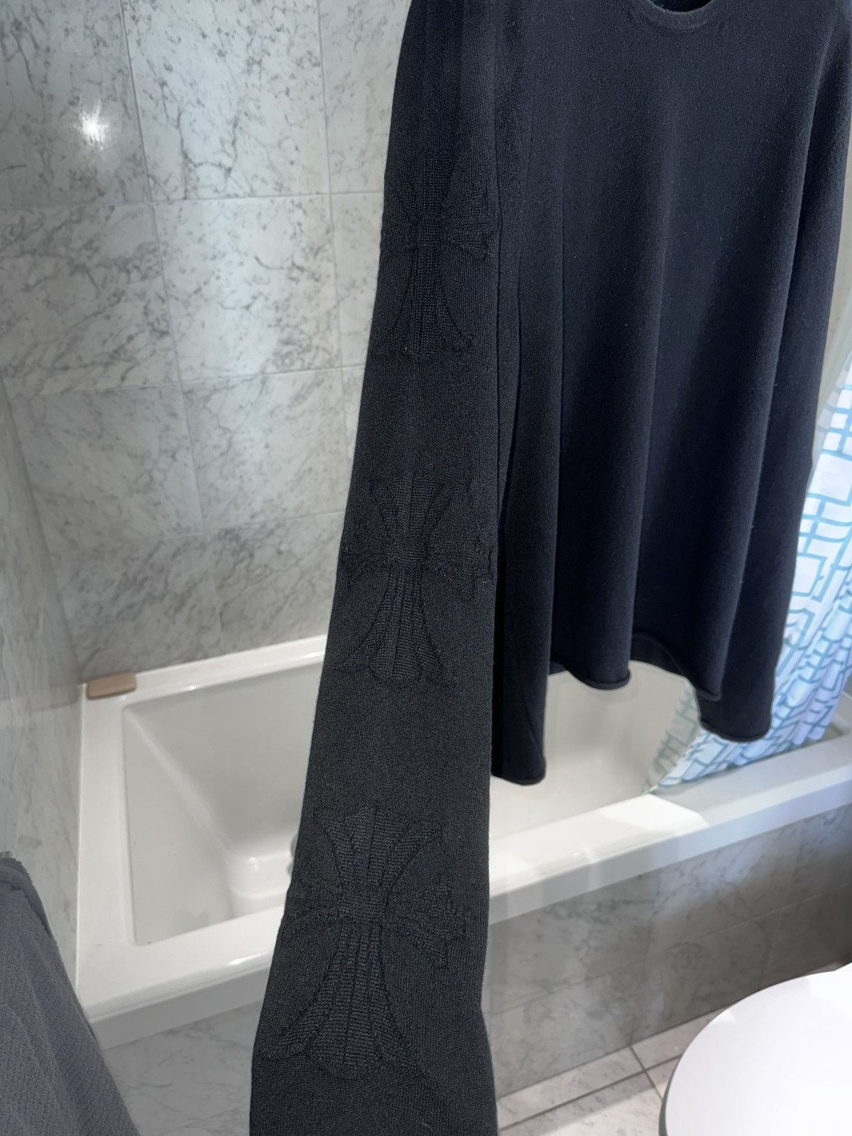 Chrome Hearts Chrome Hearts Black Cashmere Herman Jacquard 3Cross Sweater Size US L / EU 52-54 / 3 - 2 Thumbnail