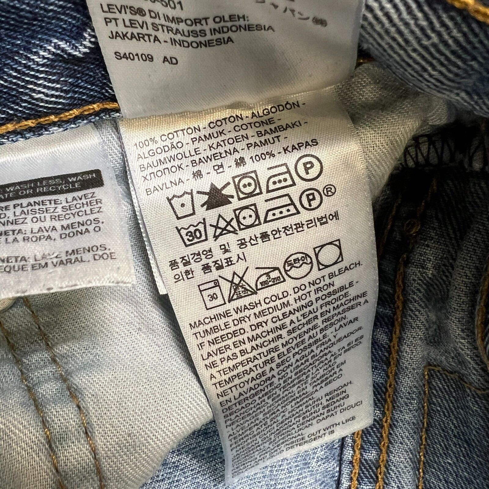 Levi's × Vintage Levi's 516 Jeans 34x32 Straight Leg Distressed Denim Pants Size US 34 / EU 50 - 11 Thumbnail