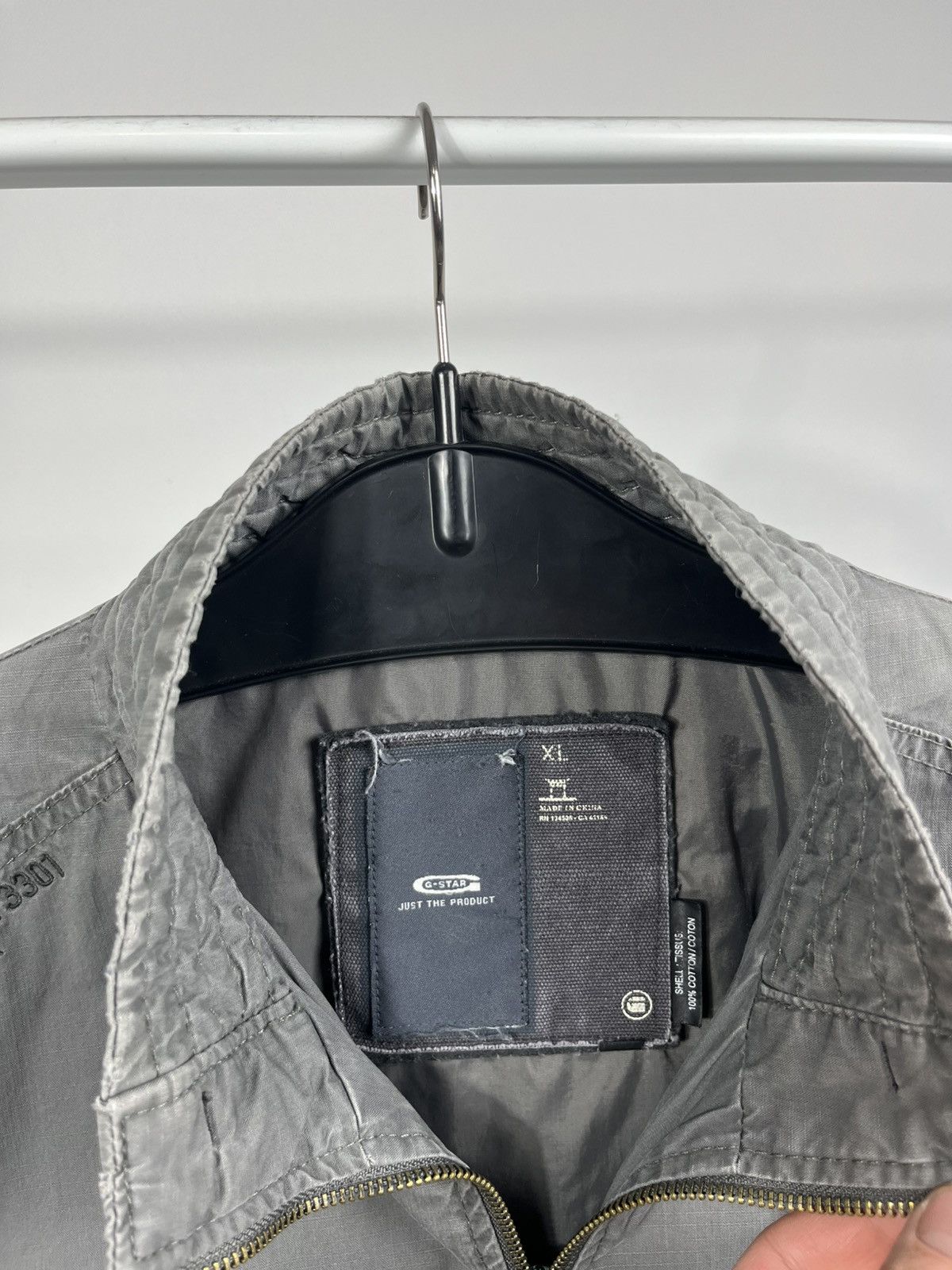 G-Star G-Star RAW Utility Zip Jacket Grey Cotton Mens XL Size US XL / EU 56 / 4 - 4 Thumbnail