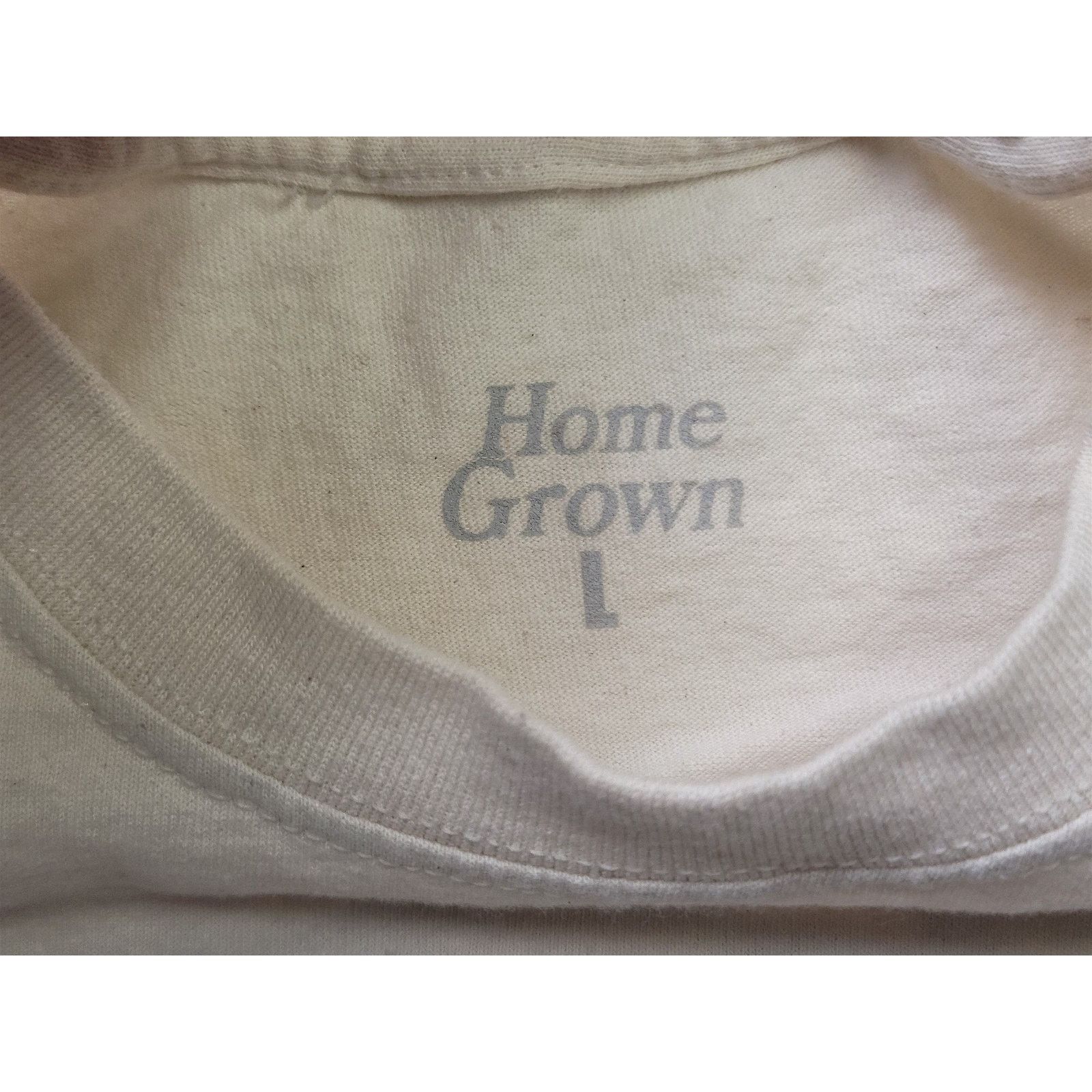 NBDN Nobrandedon Vintage Home Grown Men Large Beige T-Shirt San Francisco Size US L / EU 52-54 / 3 - 4 Thumbnail