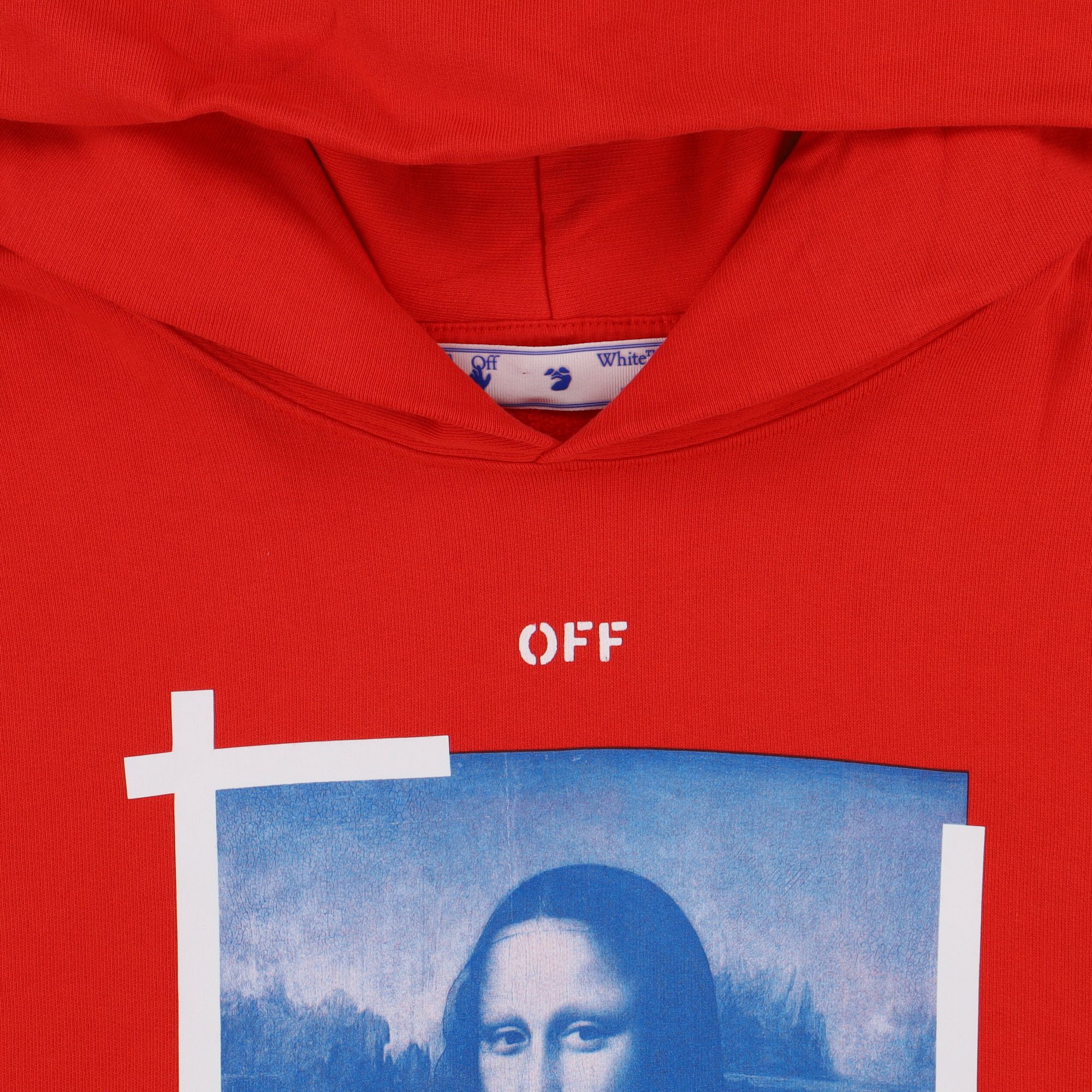 Off-White Red Mona Lisa Arrows Oversized Hoodie Size US M / EU 48-50 / 2 - 7 Thumbnail
