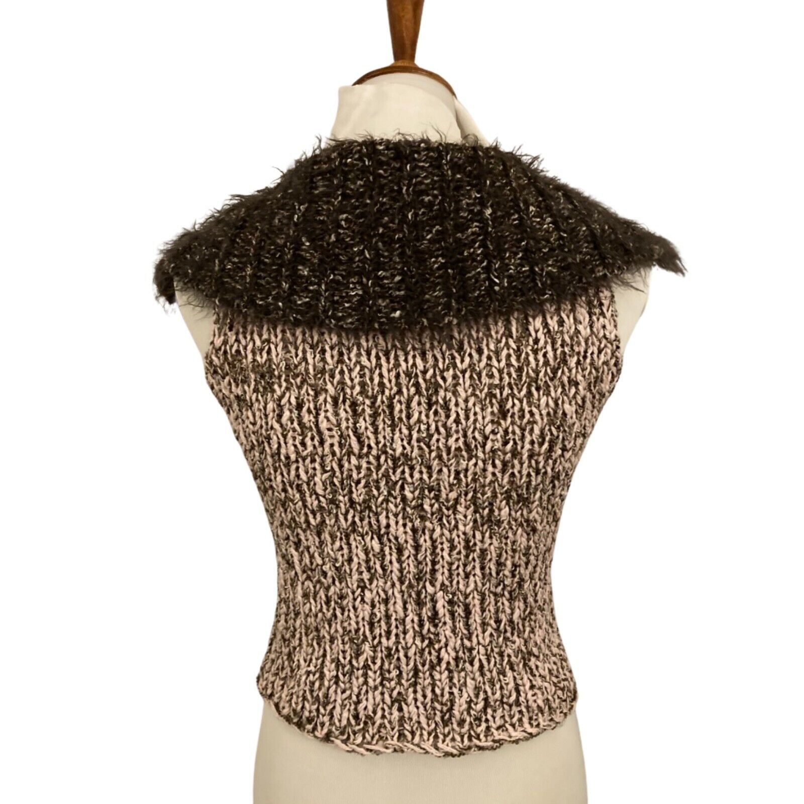 Neiman Marcus Vintage Y2K Suss Design Handmade Sweater Vest, Small Size S / US 4 / IT 40 - 4 Thumbnail