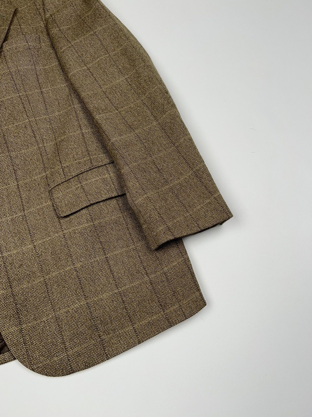 Vintage × Yves Saint Laurent Yves Saint Laurent Wool Blazer Brown Jacket Size 44R - 6 Thumbnail