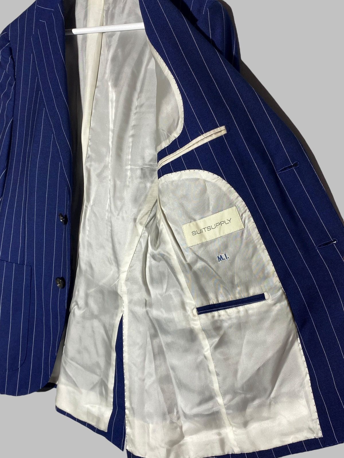 Suitsupply Suitsupply Pinstripes Suit La Spalla Single Breasted Size 40R - 11 Thumbnail