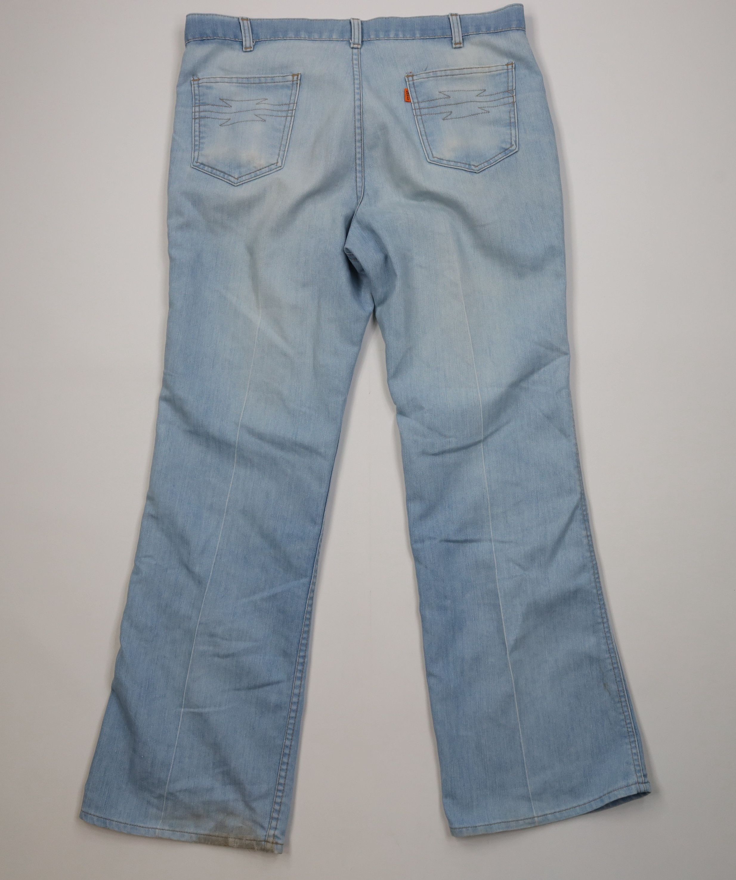 Levi's Vintage 70s Levis Orange Tab Bell Bottoms Jeans Blue USA Size US 38 / EU 54 - 12 Thumbnail