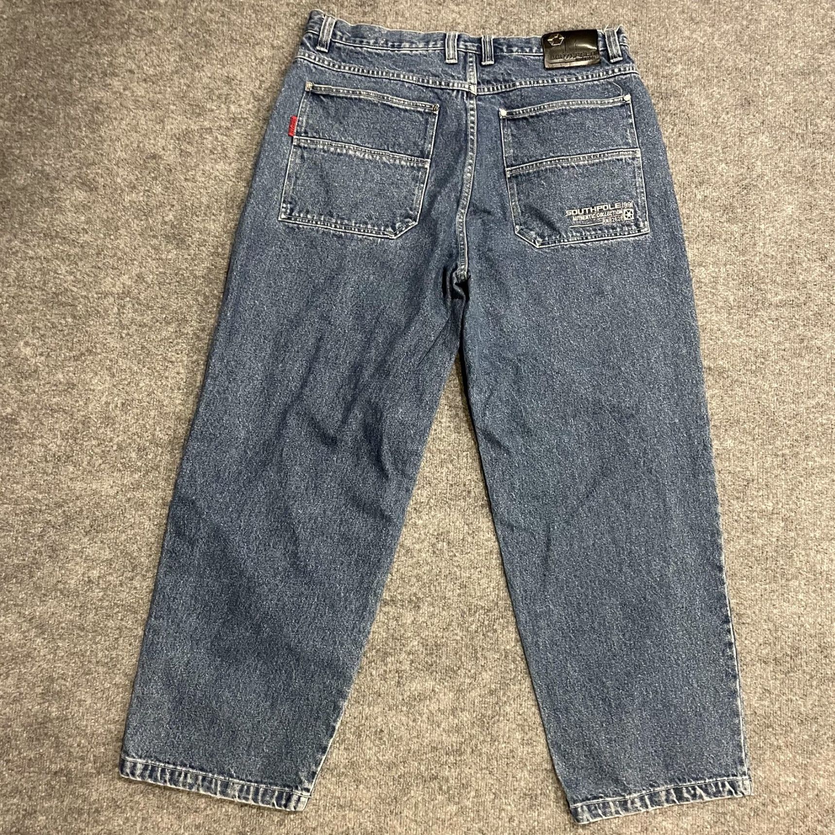 Southpole VINTAGE Southpole Authentic Collection Jeans Mens 40x32 High Rise Tapered Leg Denim Blue 5-Pocket Mens Boys? Size US 40 / EU 56 - 2 Thumbnail