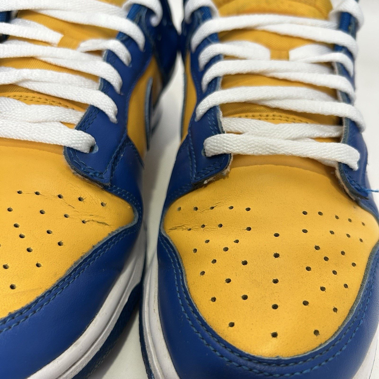 Nike Nike Dunk Low Retro “UCLA/Blue Jay University Gold” Size US 10 / EU 43 - 9 Thumbnail