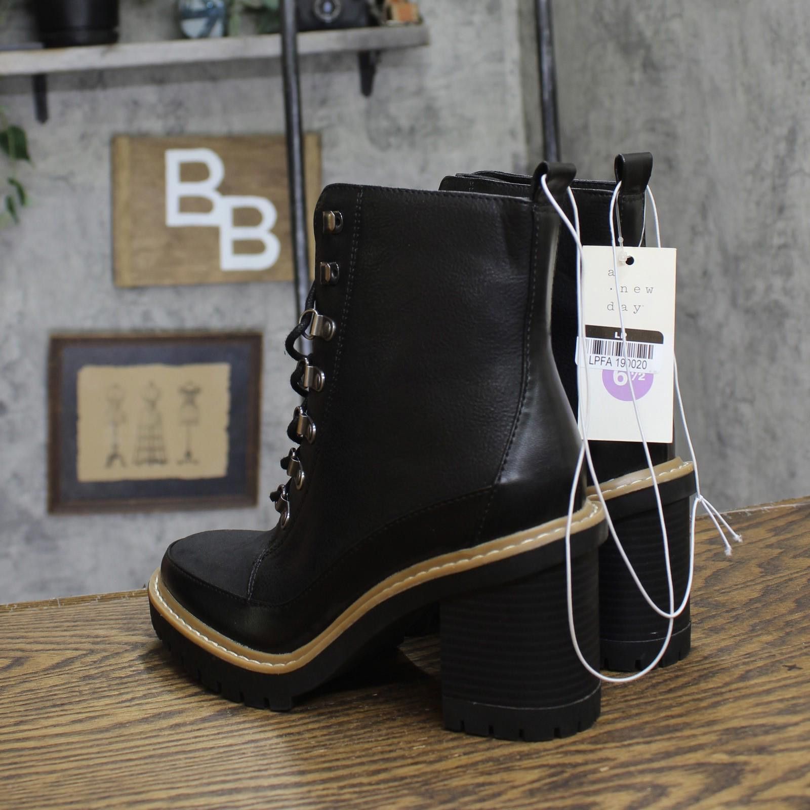 Other Nwt A New Day Womens Tessa Winter Boots 88375335 Black 6.5m Size US 6.5 / IT 36.5 - 2 Thumbnail