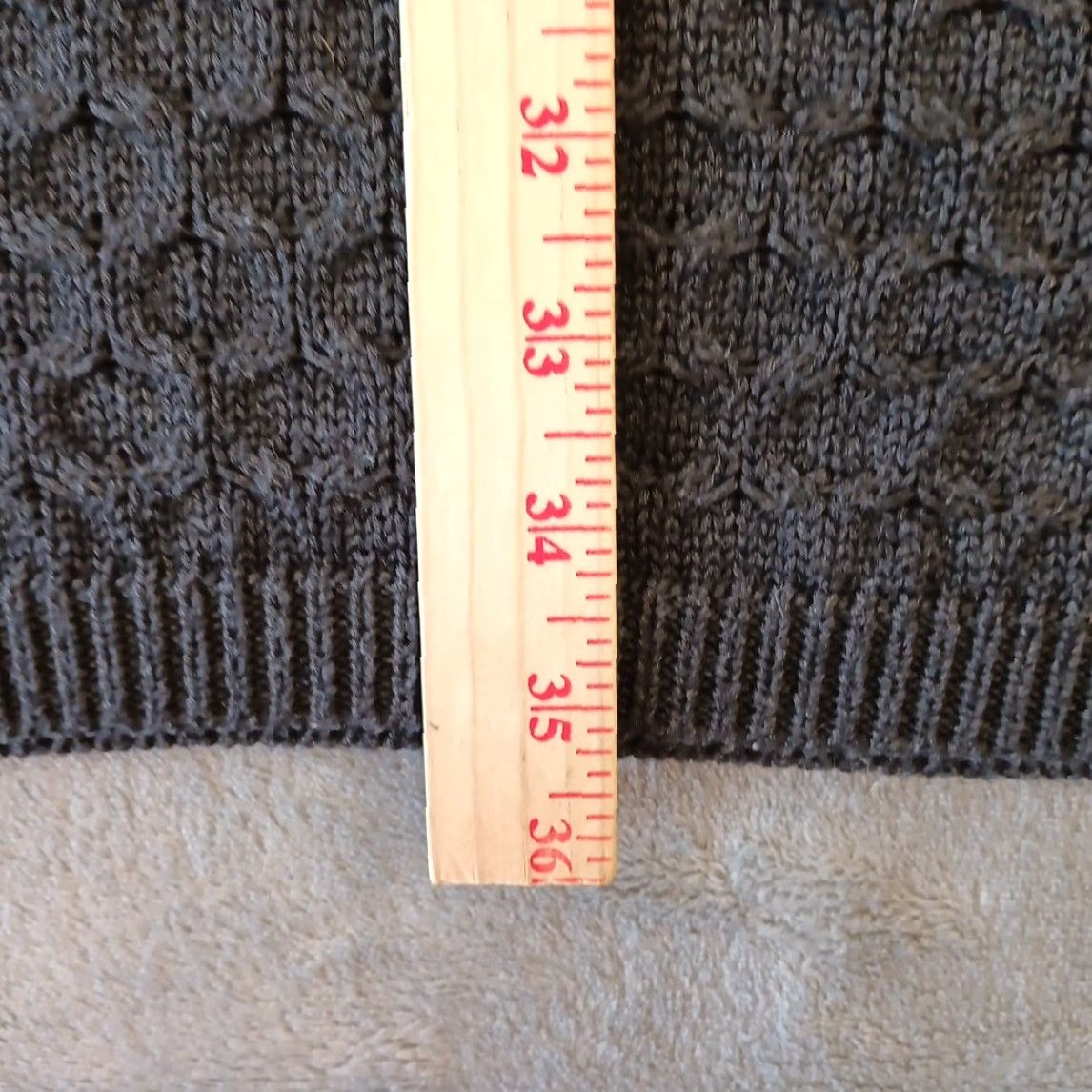 Calvin Klein Calvin Klein Sweater Dress M Gray Chunky Knit Long Sleeve Turtleneck Womens Knee Length Pullover Dry Clean Only Knit Stretch Regular Size M / US 6-8 / IT 42-44 - 6 Thumbnail