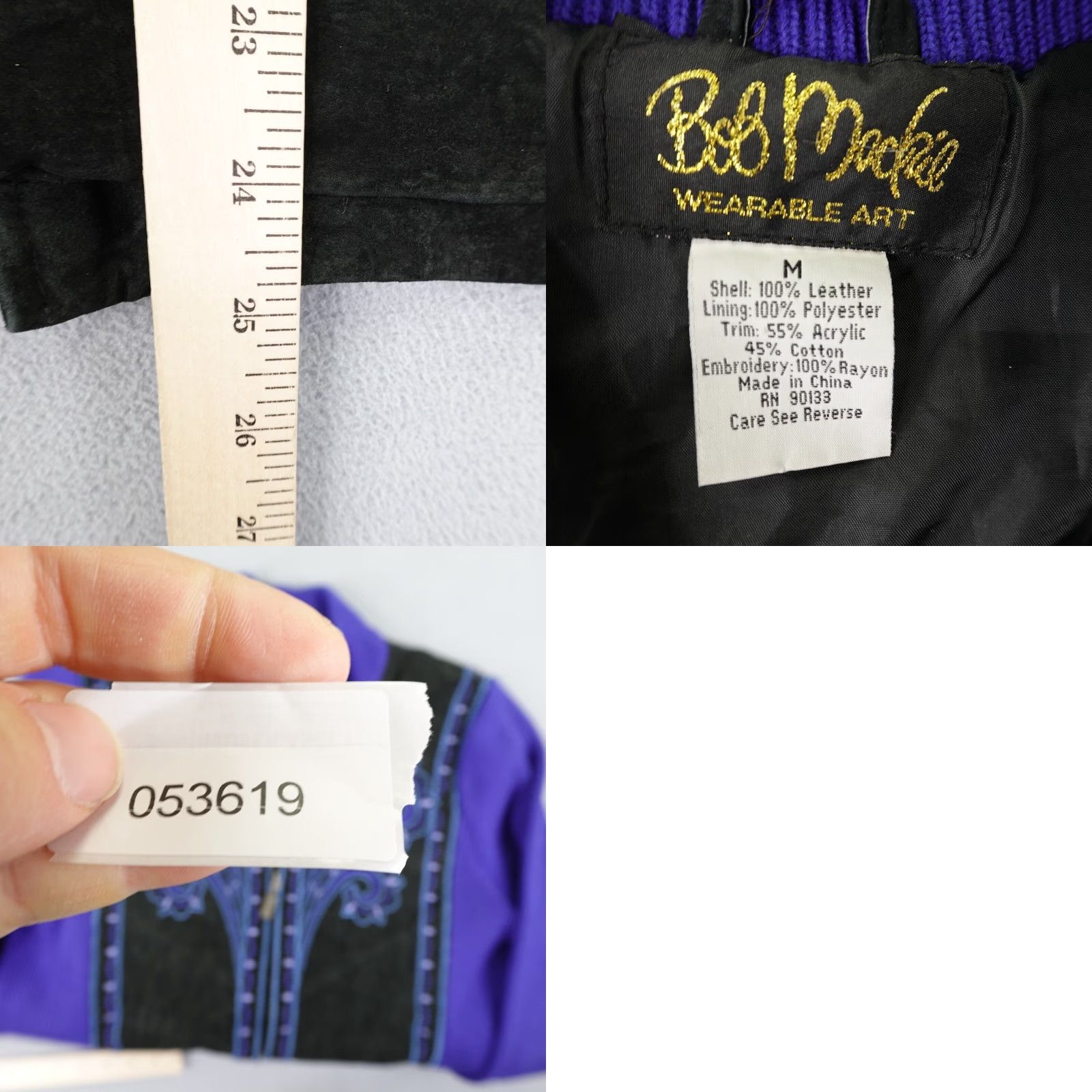 Bob Mackie Vintage Bob Mackie Jacket Womens Medium Blue Wearable Art Embroidered Size M / US 6-8 / IT 42-44 - 8 Thumbnail