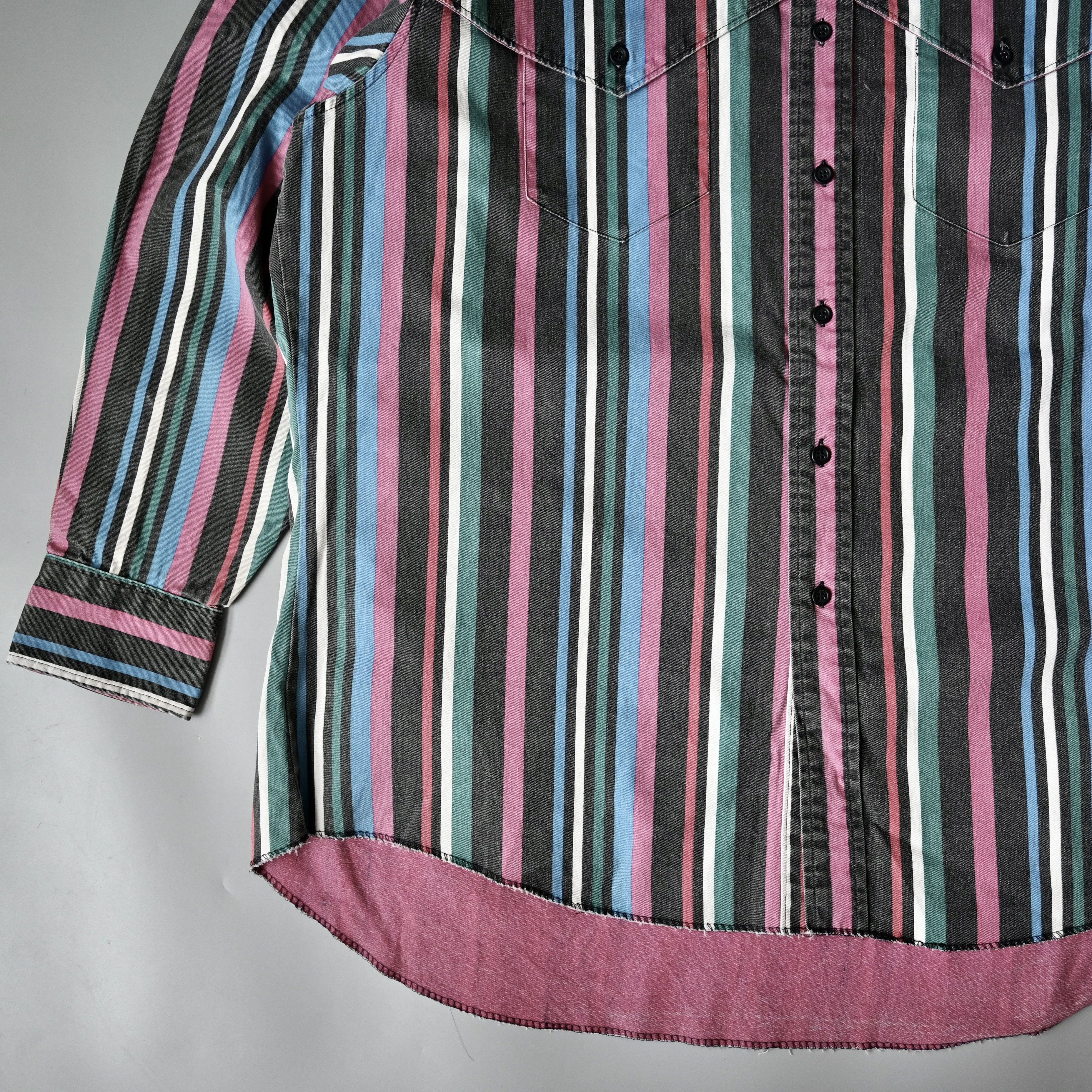 Vintage Custom collar, VTG Wrangler Brushpopper cape shirt 17.5-35 Size US XL / EU 56 / 4 - 2 Thumbnail