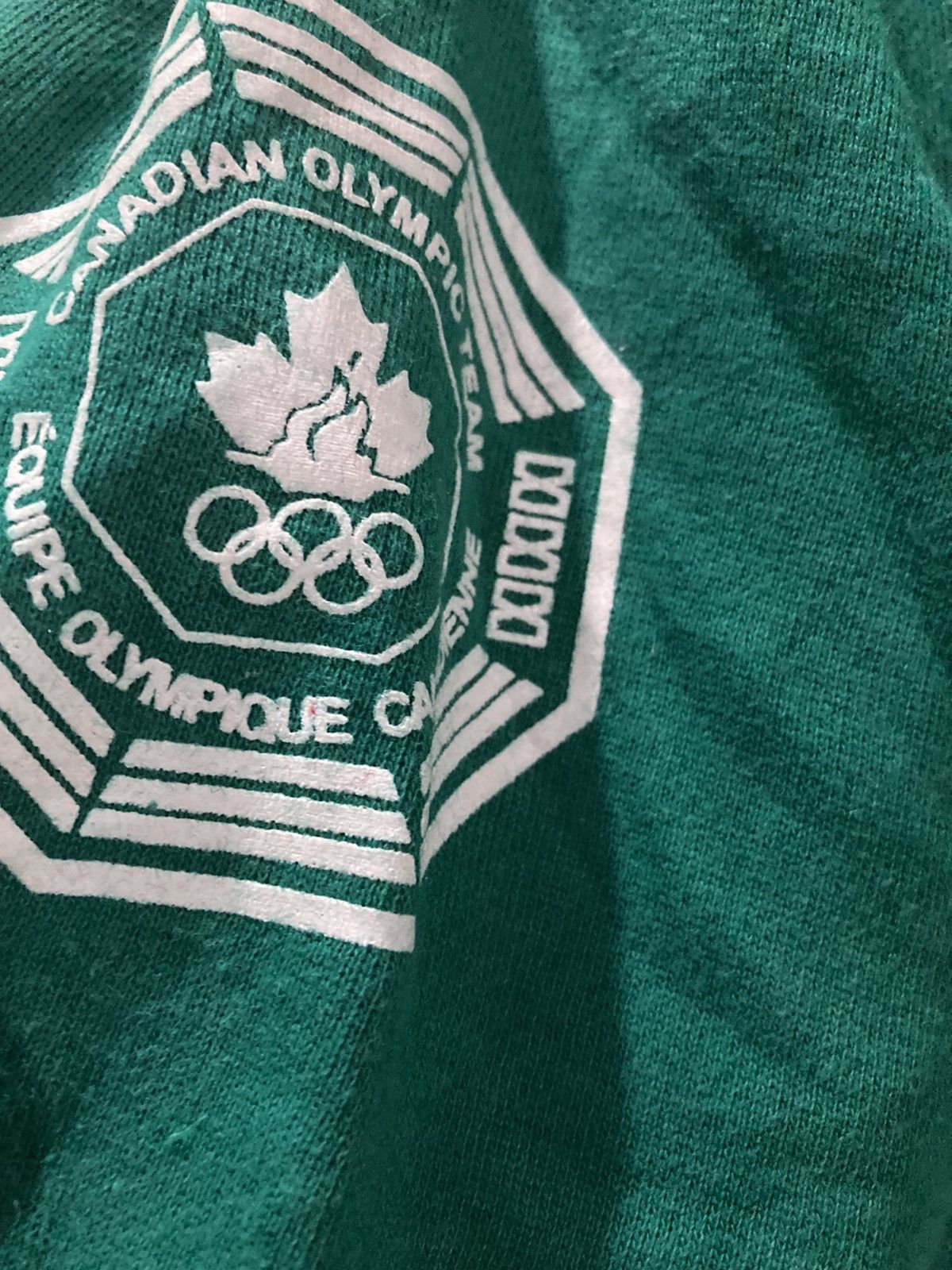Vintage HBC Official Women's Canadian Olympic Sweatshirt Green Size US XS / EU 42 / 0 - 4 Thumbnail