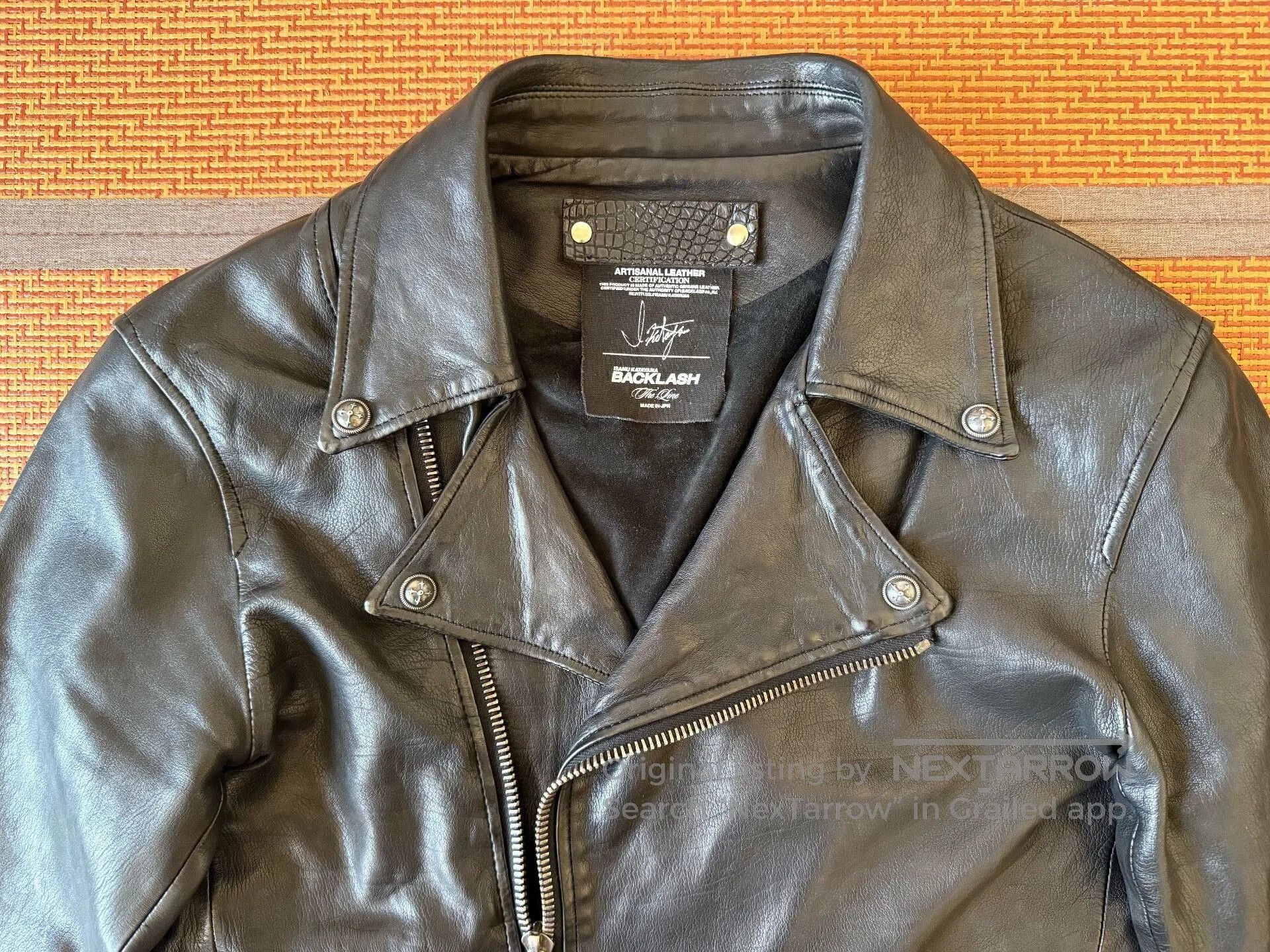 Isamu Katayama Backlash Elegant Black Leather Jacket by Backlash. Size US M / EU 48-50 / 2 - 2 Thumbnail