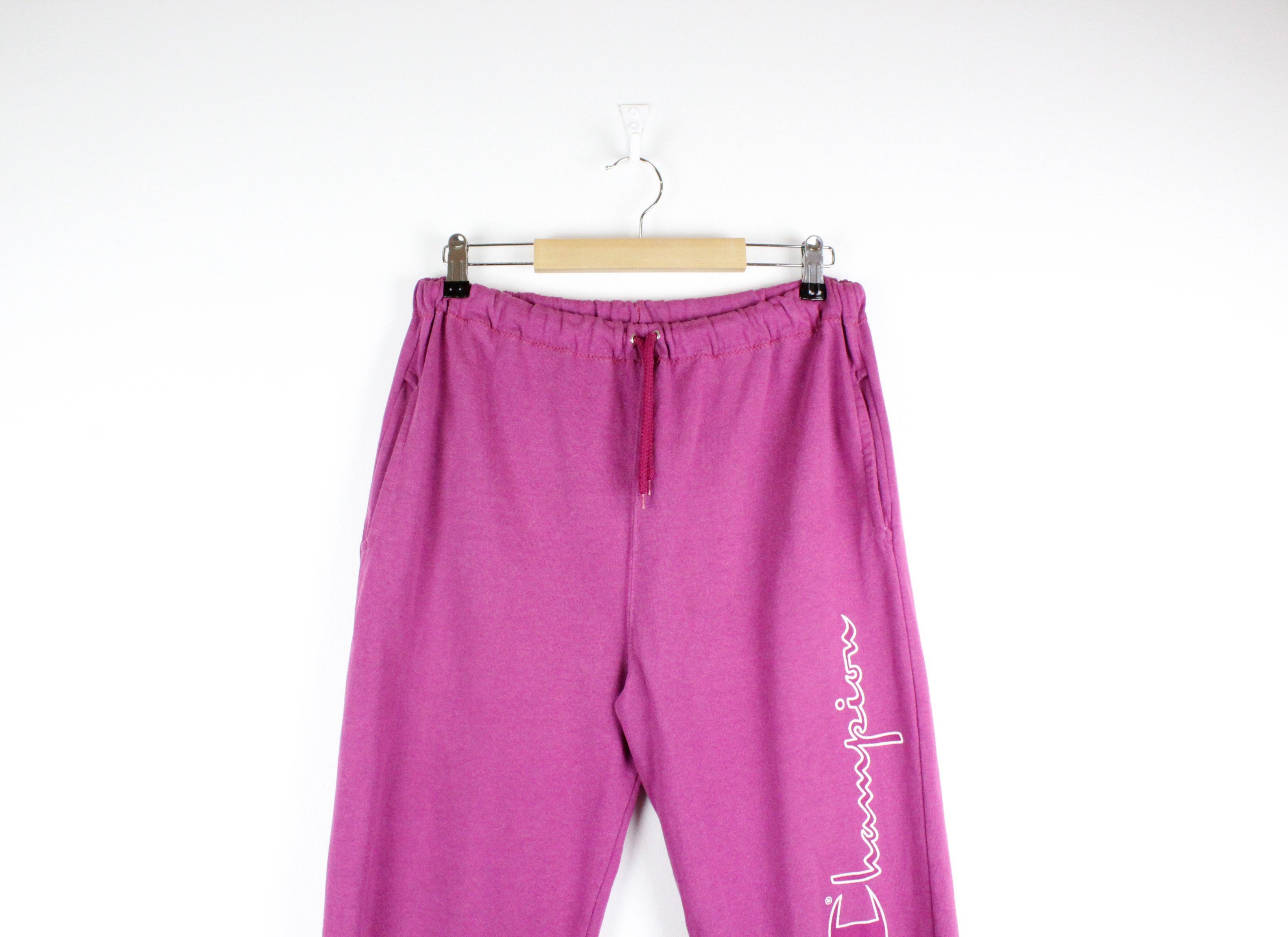 Champion × Vintage Vintage Champion Big Logo Purple Sport Sweat Pants Size US 30 / EU 46 - 2 Thumbnail