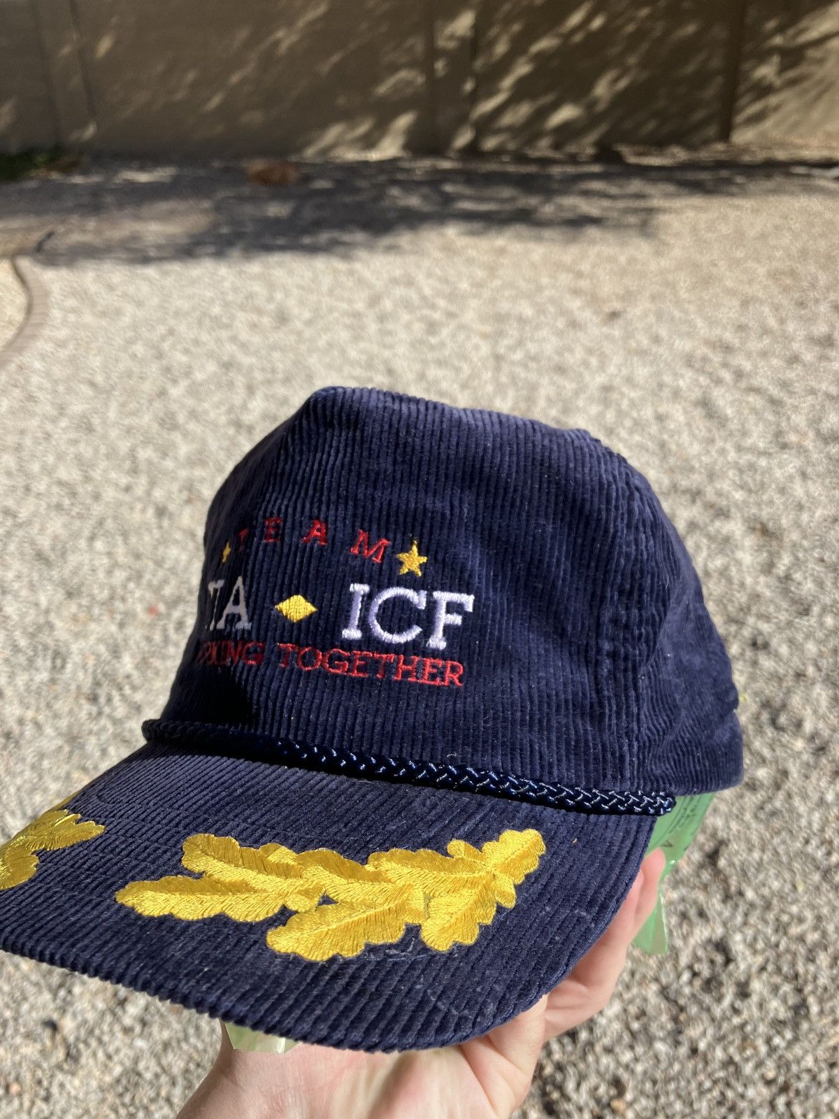 Vintage Vintage CIA Corduroy Trucker Hat Size ONE SIZE - 3 Thumbnail