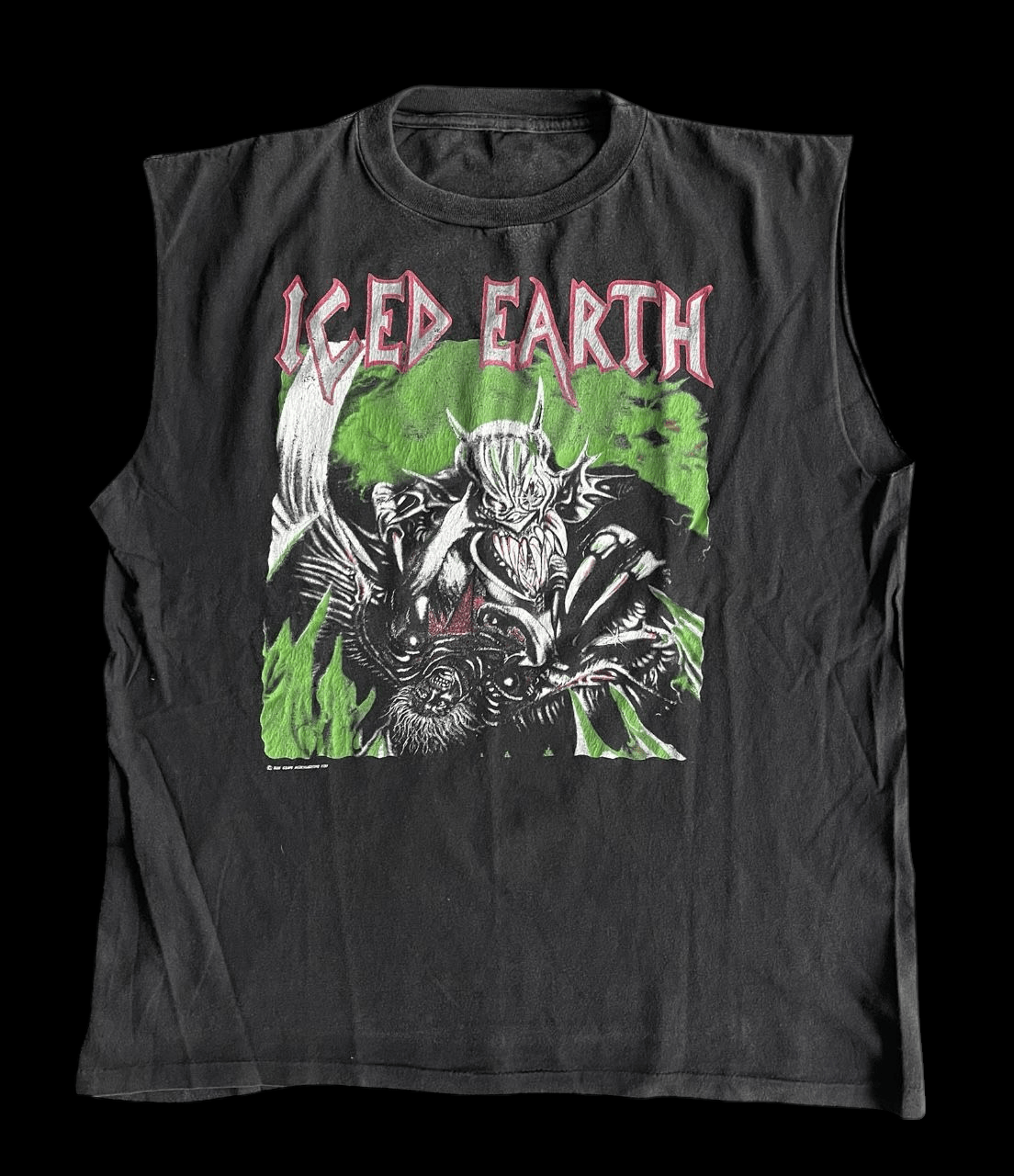 Vintage Vintage Iced Earth Tour Shirt (1991) Size US L / EU 52-54 / 3 - 1 Thumbnail