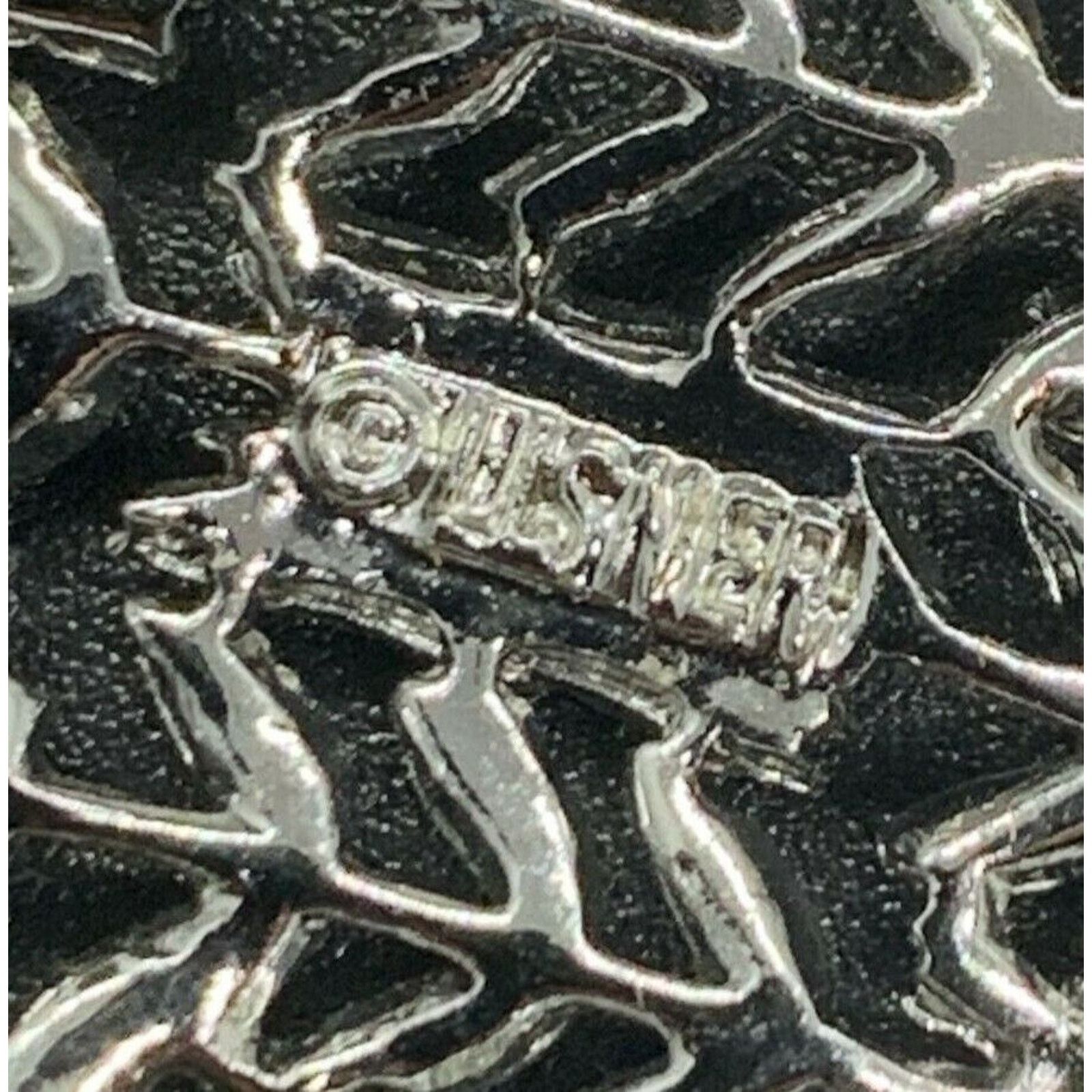 Other Lisner Vintage Silver Tone Textured Flower Leaf Brooch 2.5" Size ONE SIZE - 4 Thumbnail