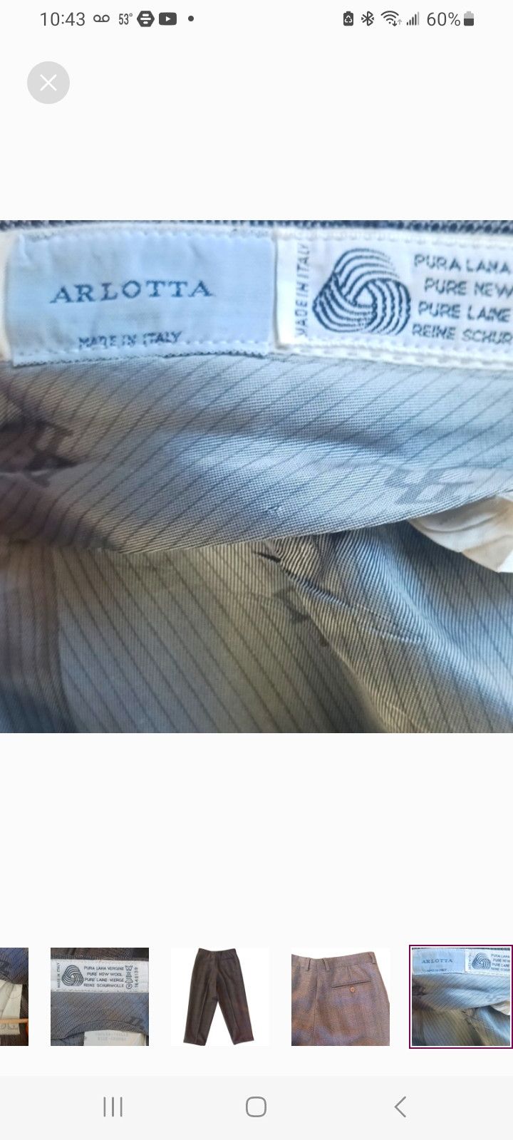 Other ARLOTTA Men's Pants Size US 34 / EU 50 - 8 Thumbnail