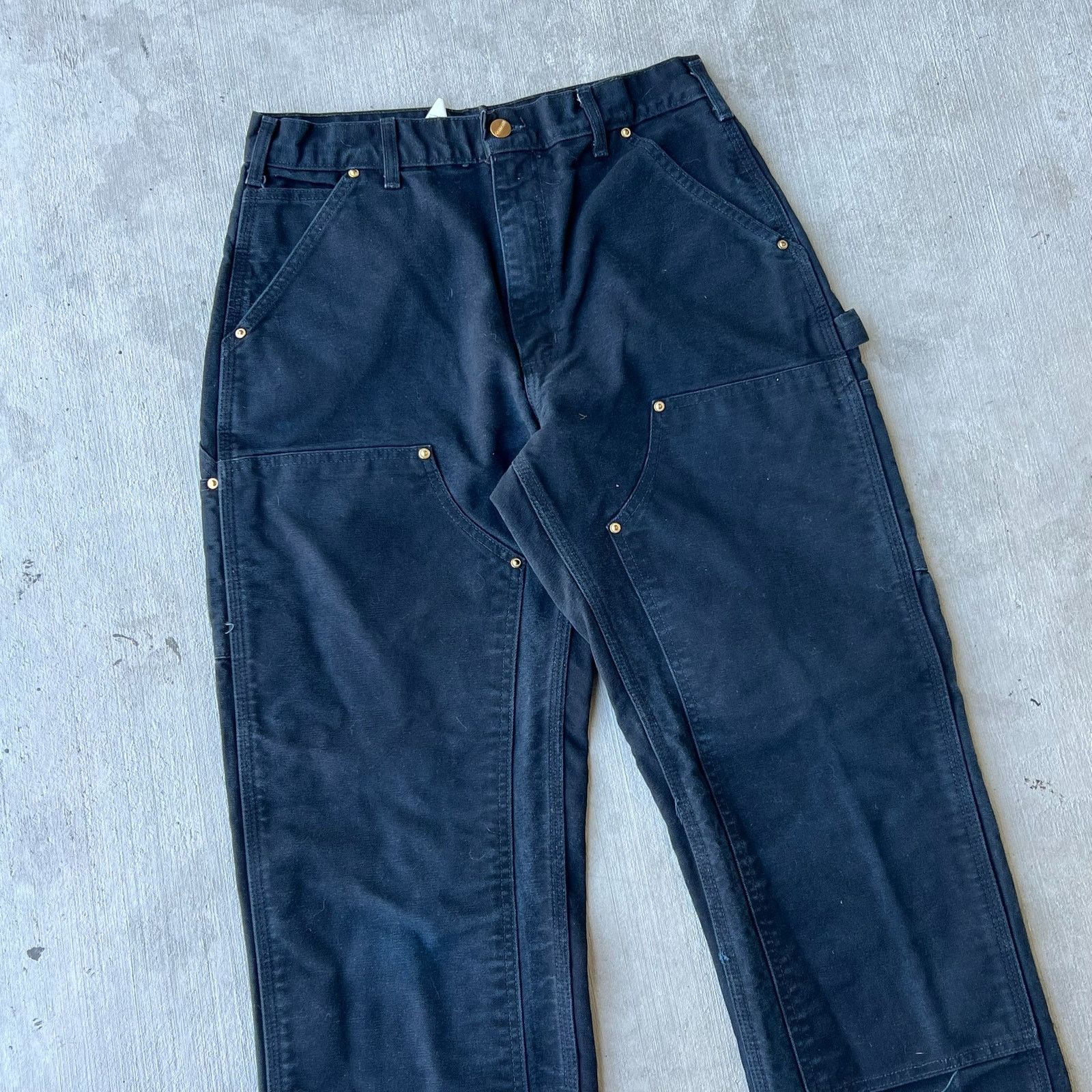 Carhartt × Vintage Carhartt black double knee work wear carpenter pants Size US 30 / EU 46 - 2 Thumbnail
