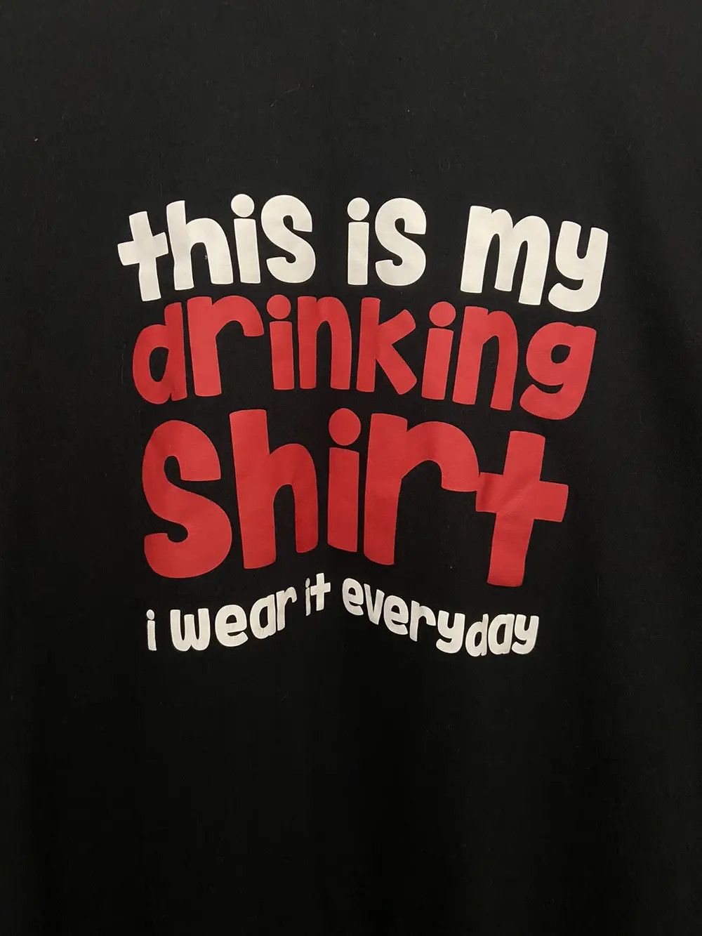 Vintage CRAZY VINTAGE FUNNY DRINKING TEE Y2K T SHIRT SKATE HUMOR Size US XL / EU 56 / 4 - 9 Thumbnail