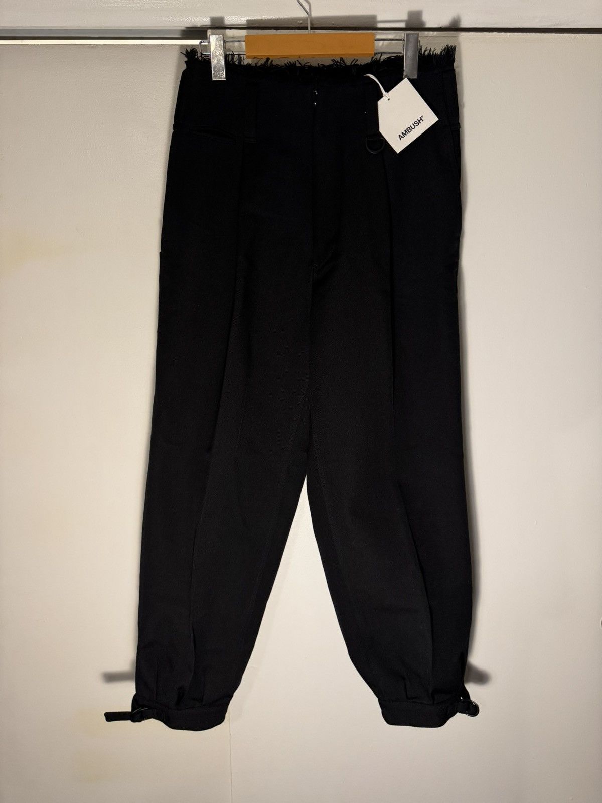 Ambush Design Wool Nikka Pants black Japan / japanese workwear silhouette Size US 30 / EU 46 - 4 Thumbnail