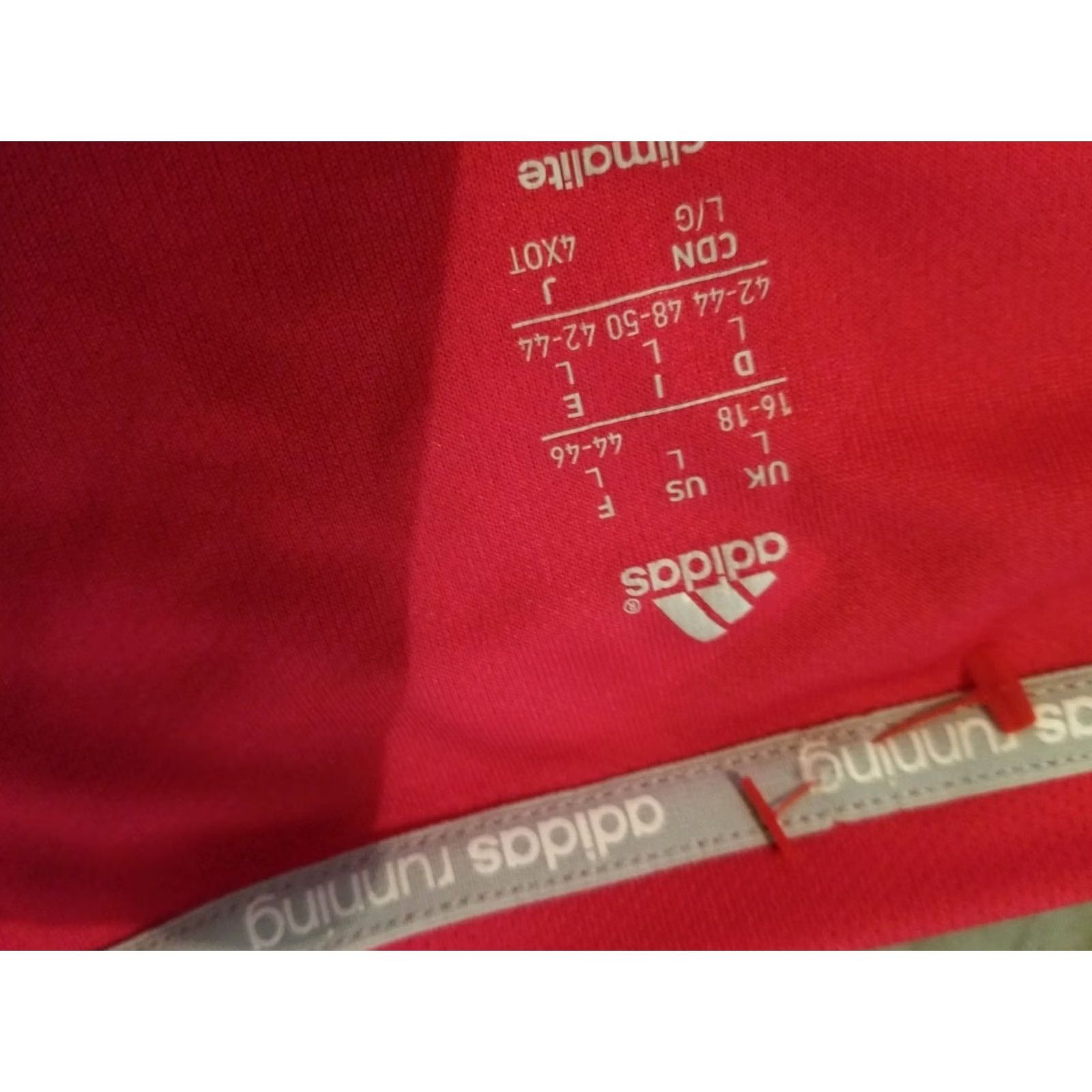 Adidas Womens adidas Shirt L Large Red Athletic Yoga Gym Running T-Shirt Activewear Womens L Red Size L / US 10 / IT 46 - 3 Thumbnail