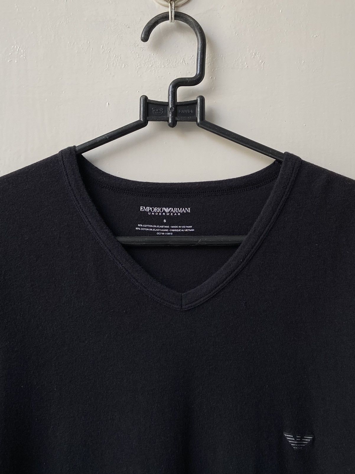Emporio Armani EMPORIO ARMANI Black T-shirt Size US XS / EU 42 / 0 - 4 Thumbnail