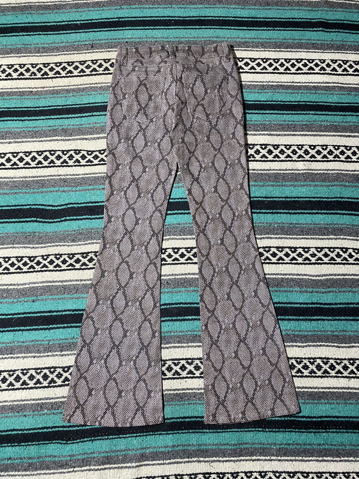 If Six Was Nine Vida Roseo Snake Skin Denim Pants Size 26" / US 2 / IT 38 - 4 Thumbnail