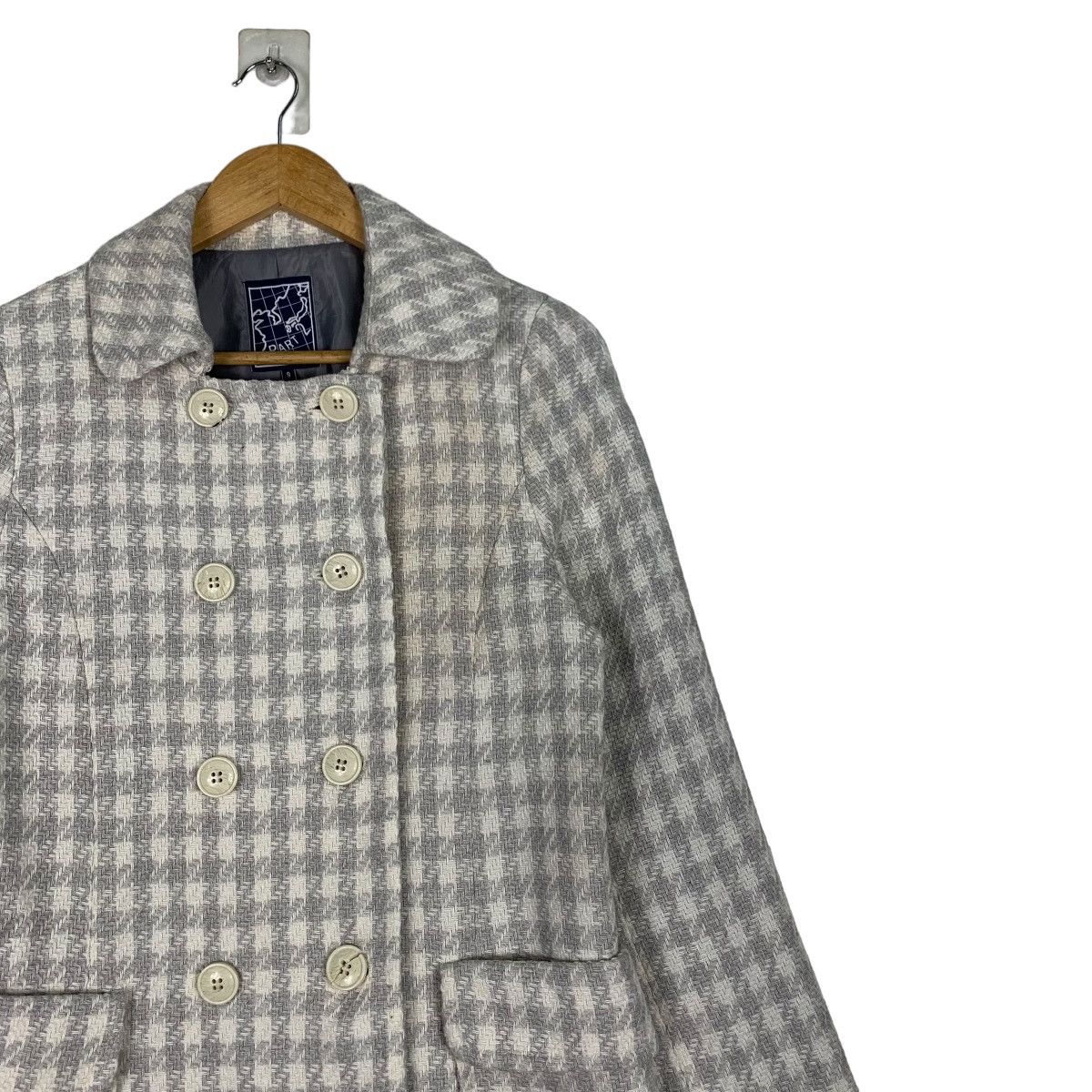 Junko Shimada JUNKO SHIMADA Checked Wool Double Breasted Coat #1072-C49 Size S / US 4 / IT 40 - 5 Thumbnail
