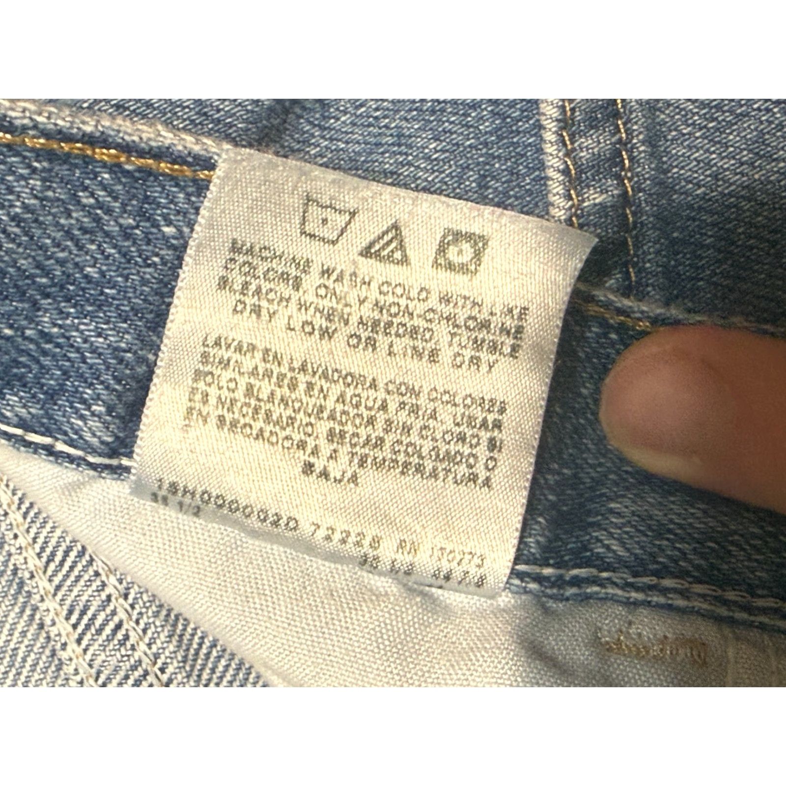 Wrangler Wrangler Jeans Men's Size 34x30 Blue Denim Straight Leg Regular Fit Size US 34 / EU 50 - 4 Thumbnail