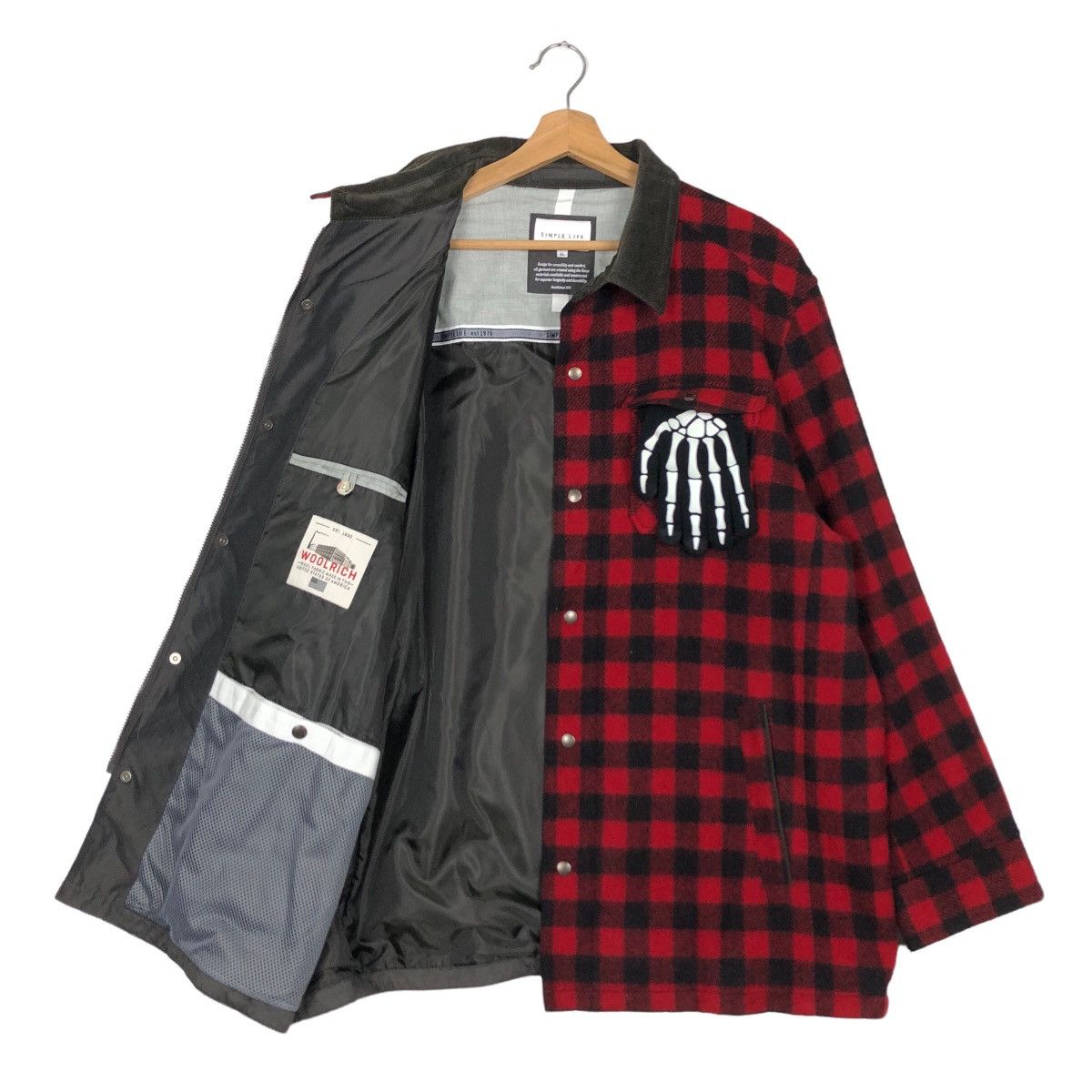 Japanese Brand 🔥90’s Vintage Survival Jacket Woolrich Japan Tartan Design Size US L / EU 52-54 / 3 - 9 Thumbnail