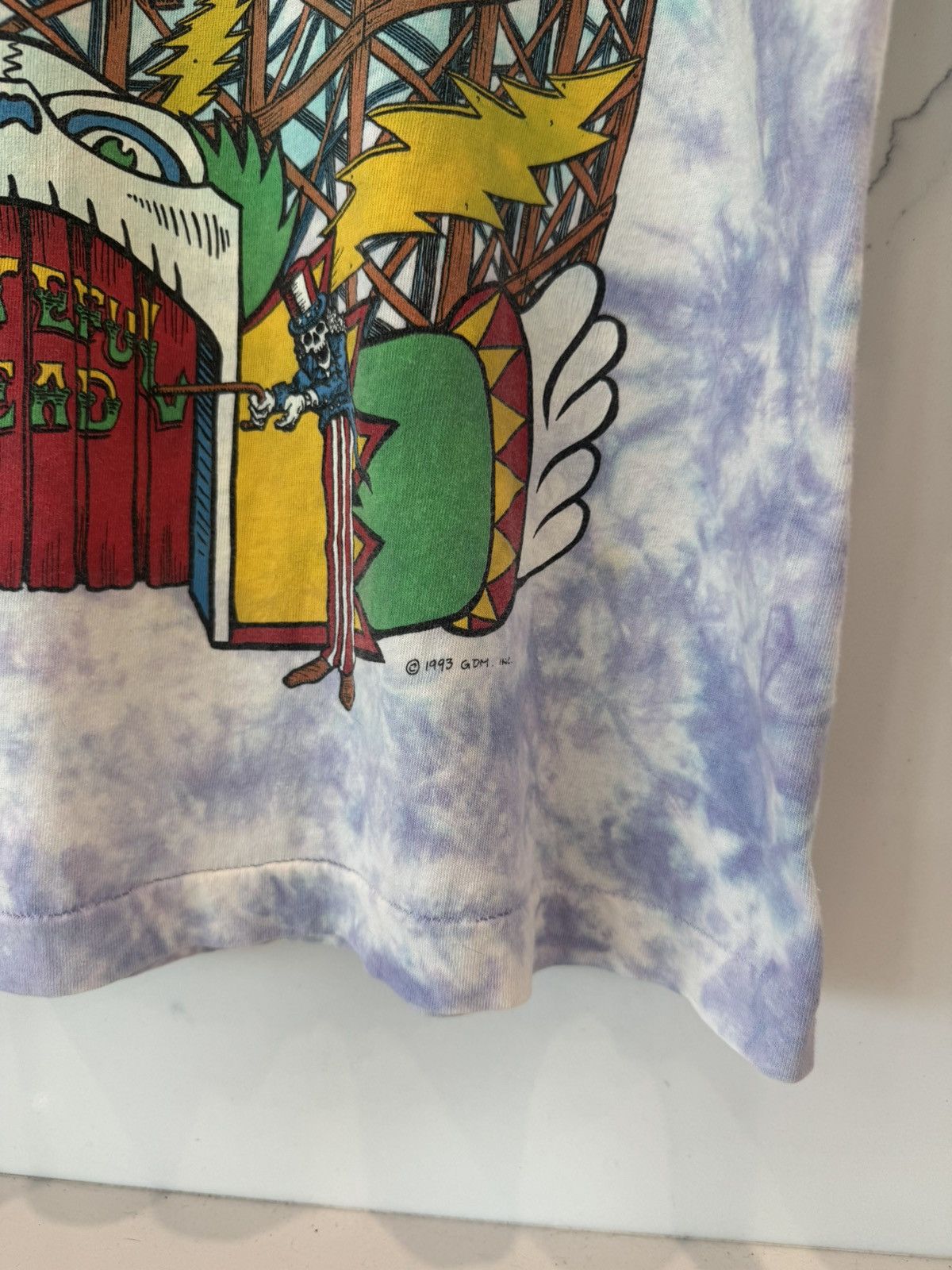 Grateful Dead Vintage 1993 Grateful Dead Liquid Blue Band Tee T Shirt Size US XL / EU 56 / 4 - 10 Thumbnail