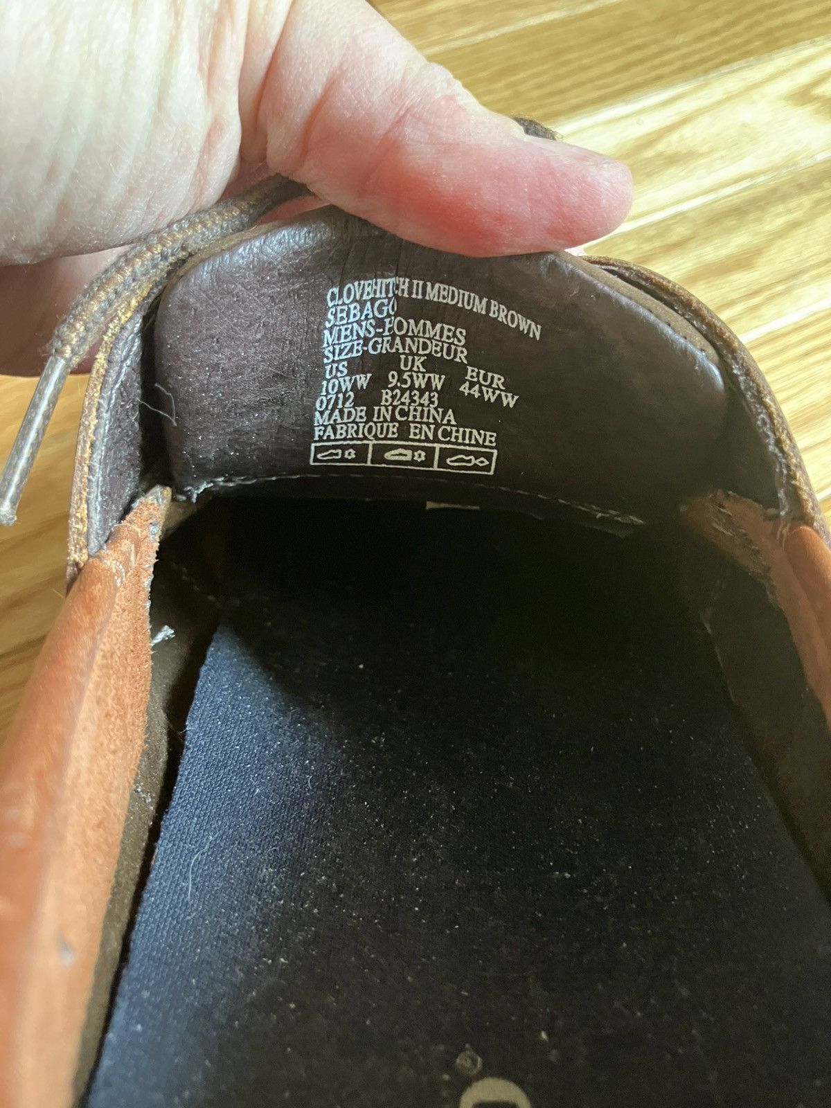 Sebago VTG Men’s Sebago Clovehitch II Brown Leather Loafers sz 10WW Size US 10 / EU 43 - 7 Thumbnail