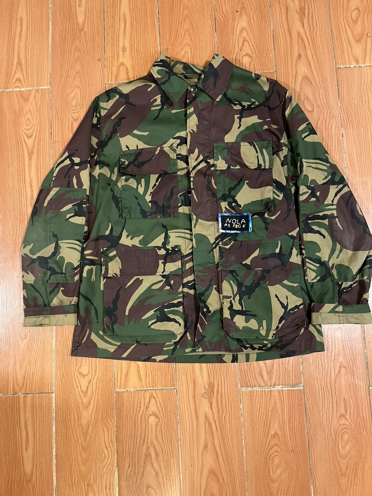 Wallace & Barnes Camo ziper jacket shirt vintage Size US XL / EU 56 / 4 - 1 Thumbnail