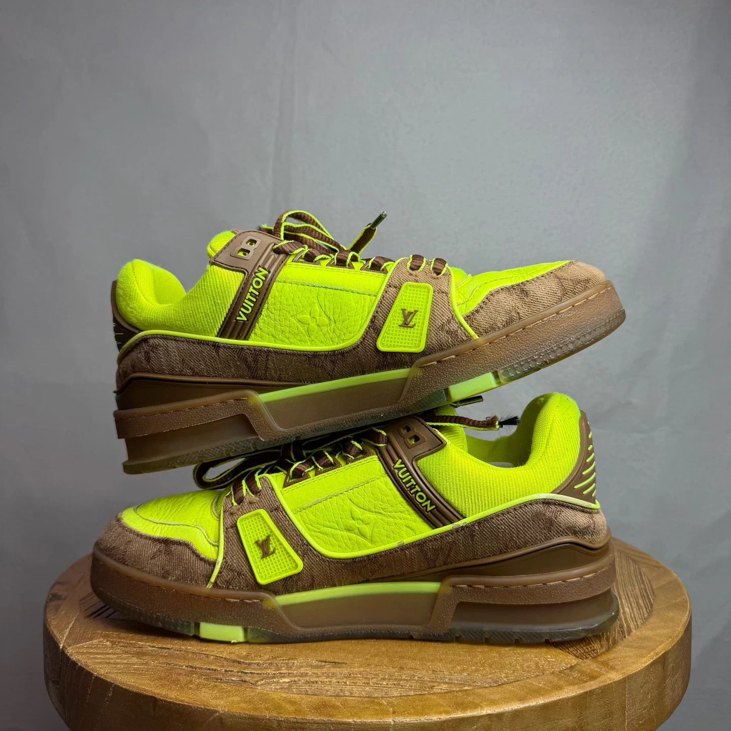 Louis Vuitton Louis Vuitton LV Trainer Fluorescent Green 40 95% New Size US 6.5 / EU 39-40 - 3 Thumbnail