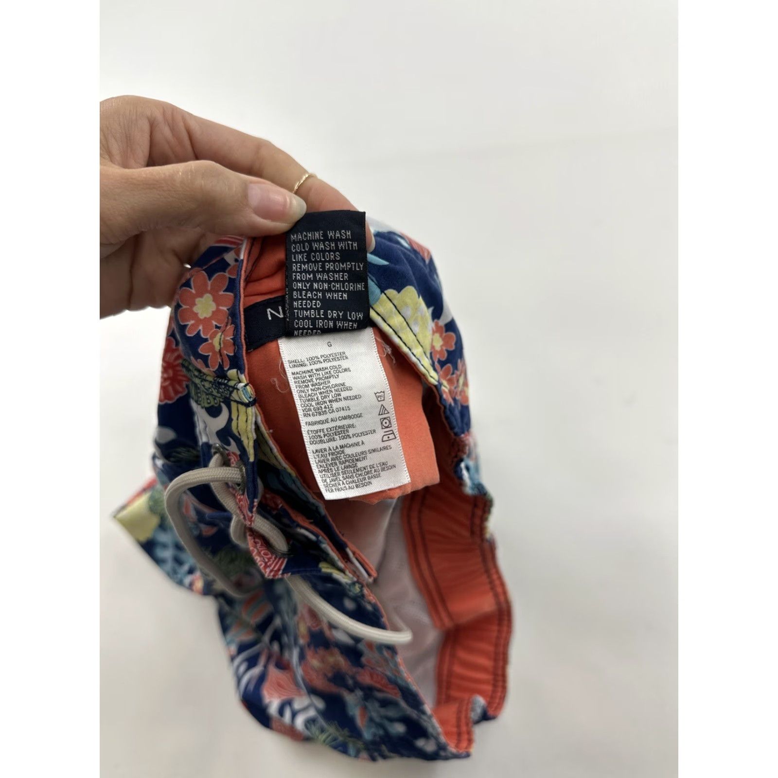 Nautica Nautica Board Shorts Men L Ocean Swim Trunks Coral Fish Urchin Multicolor 90s Beach Pattern Floral Lifeguard Surfing Recreational Bottom Mens Size US 33 - 6 Thumbnail