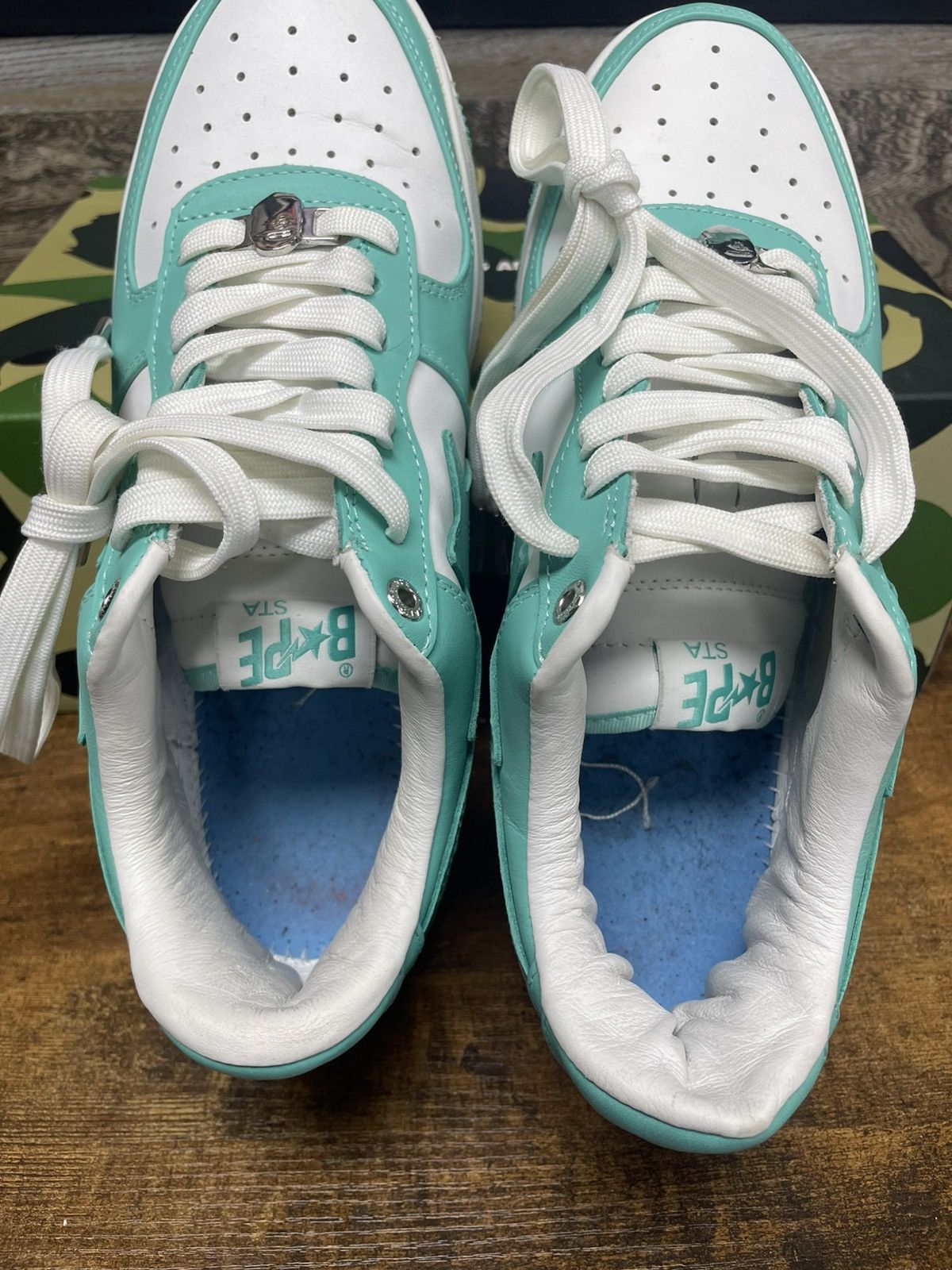 Bape 9-Bapesta Sneaker Pastel Green/White Size US 9 / EU 42 - 10 Thumbnail