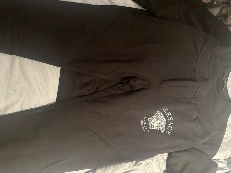 Versace Versace Unisex black long-sleeved suit Size US M / EU 48-50 / 2 - 2 Thumbnail