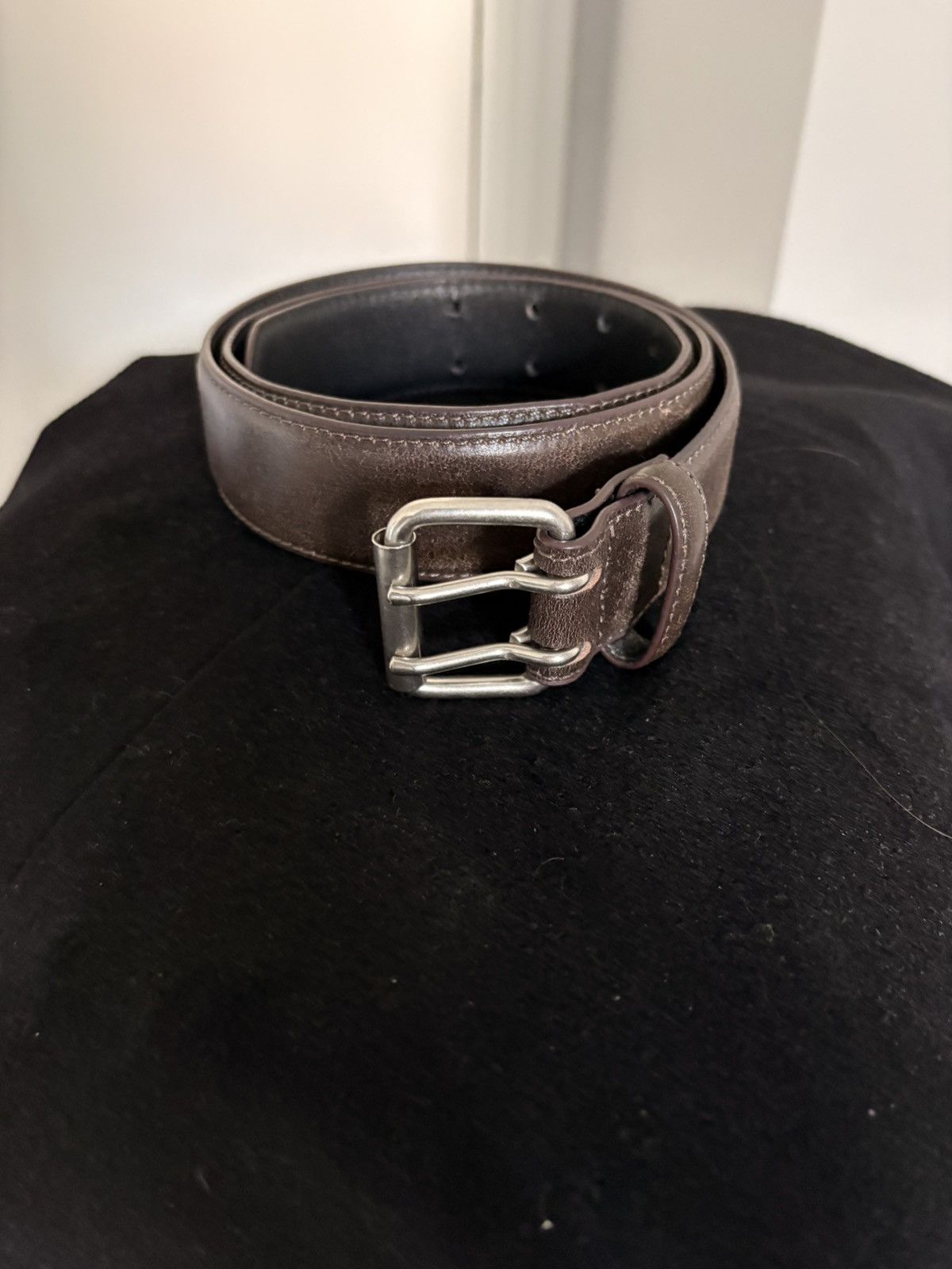 小物 vujade rell two prong belt crinkle RELL TWO PRONG BELT IN CRINKLE LEATHER | Why are you here?
